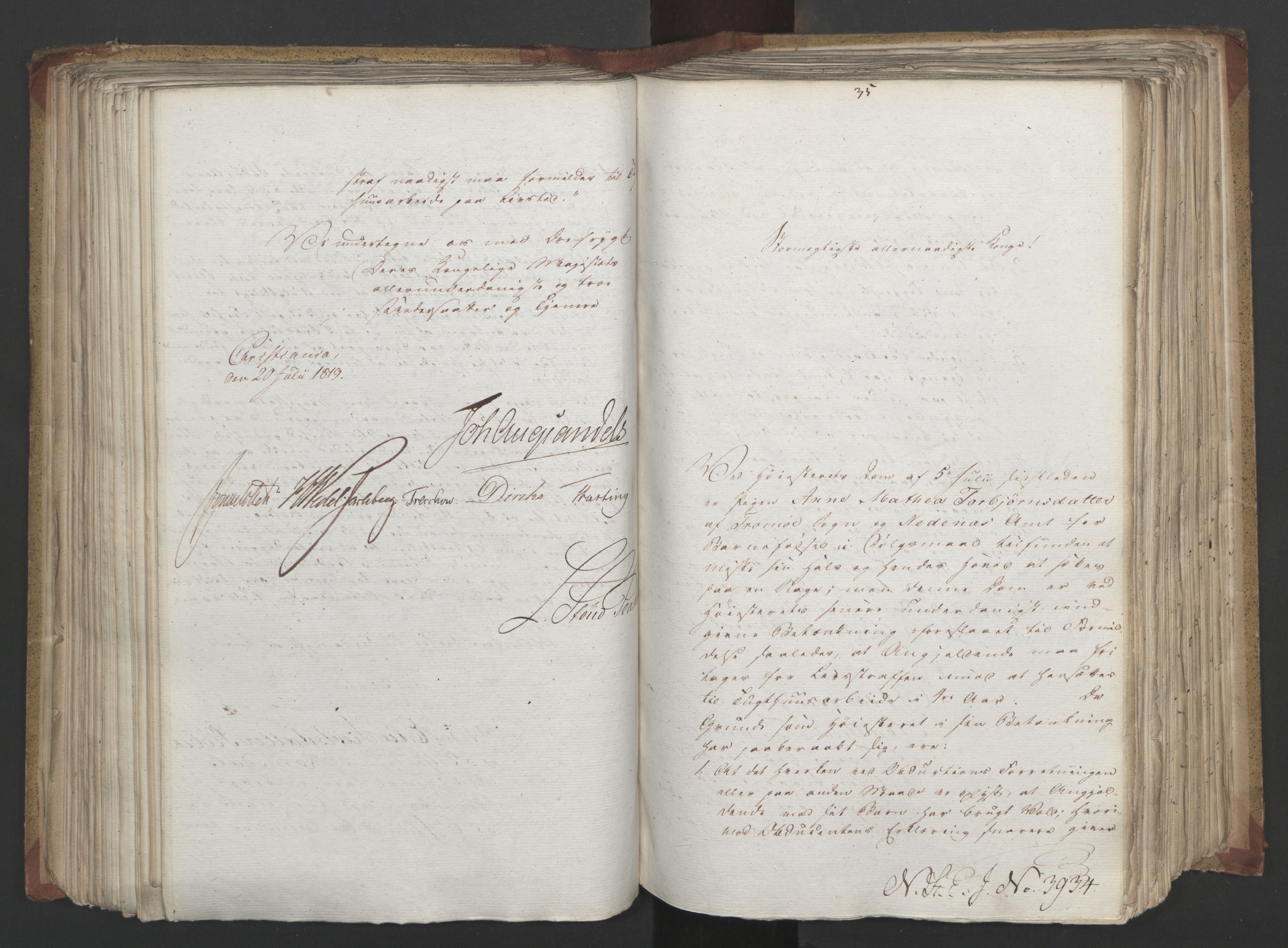 Statsrådsavdelingen i Stockholm, AV/RA-S-1003/D/Da/L0019: Regjeringsinnstillinger nr. 3856-4052, 1819, s. 200