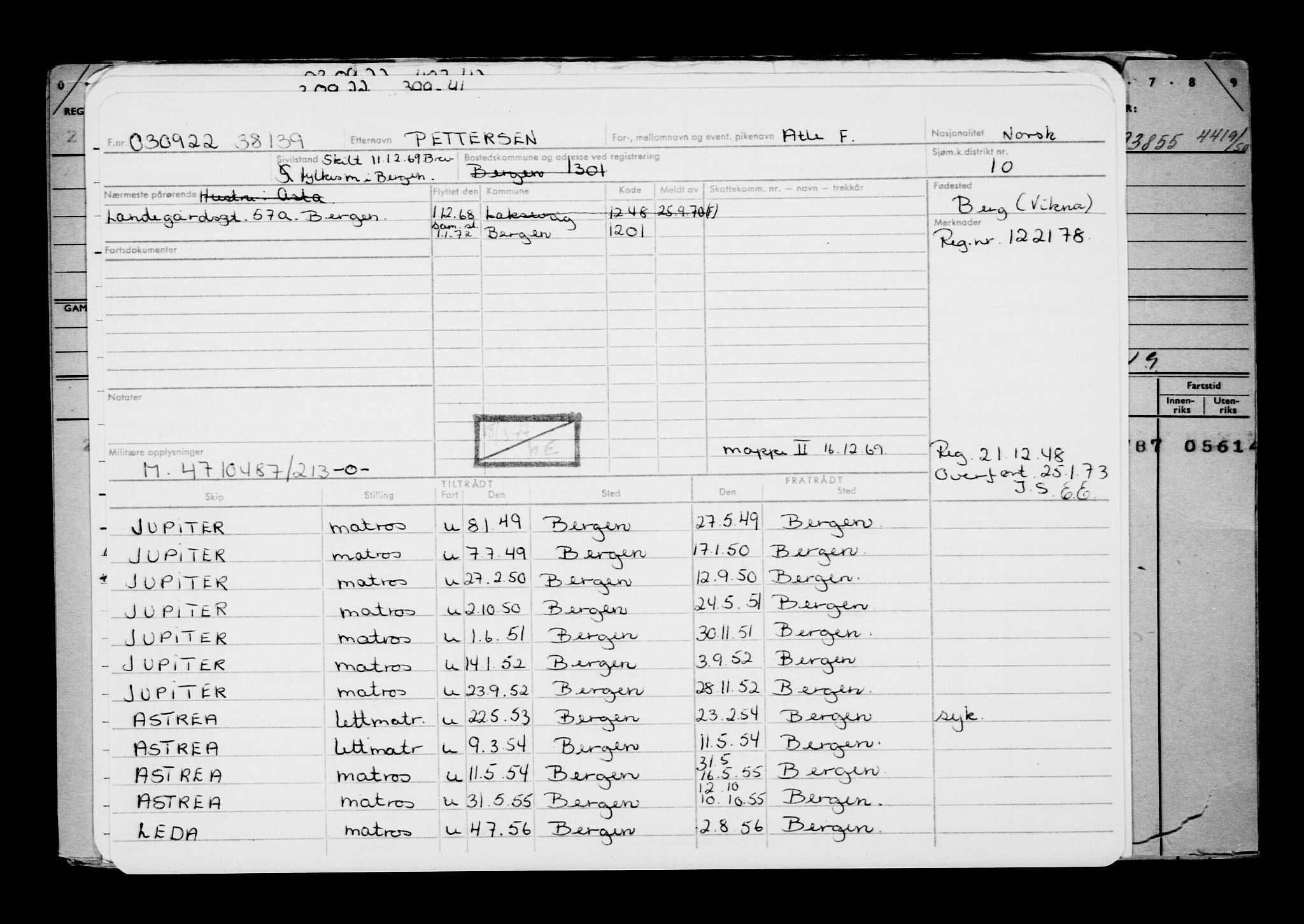 Direktoratet for sjømenn, AV/RA-S-3545/G/Gb/L0210: Hovedkort, 1922, s. 329