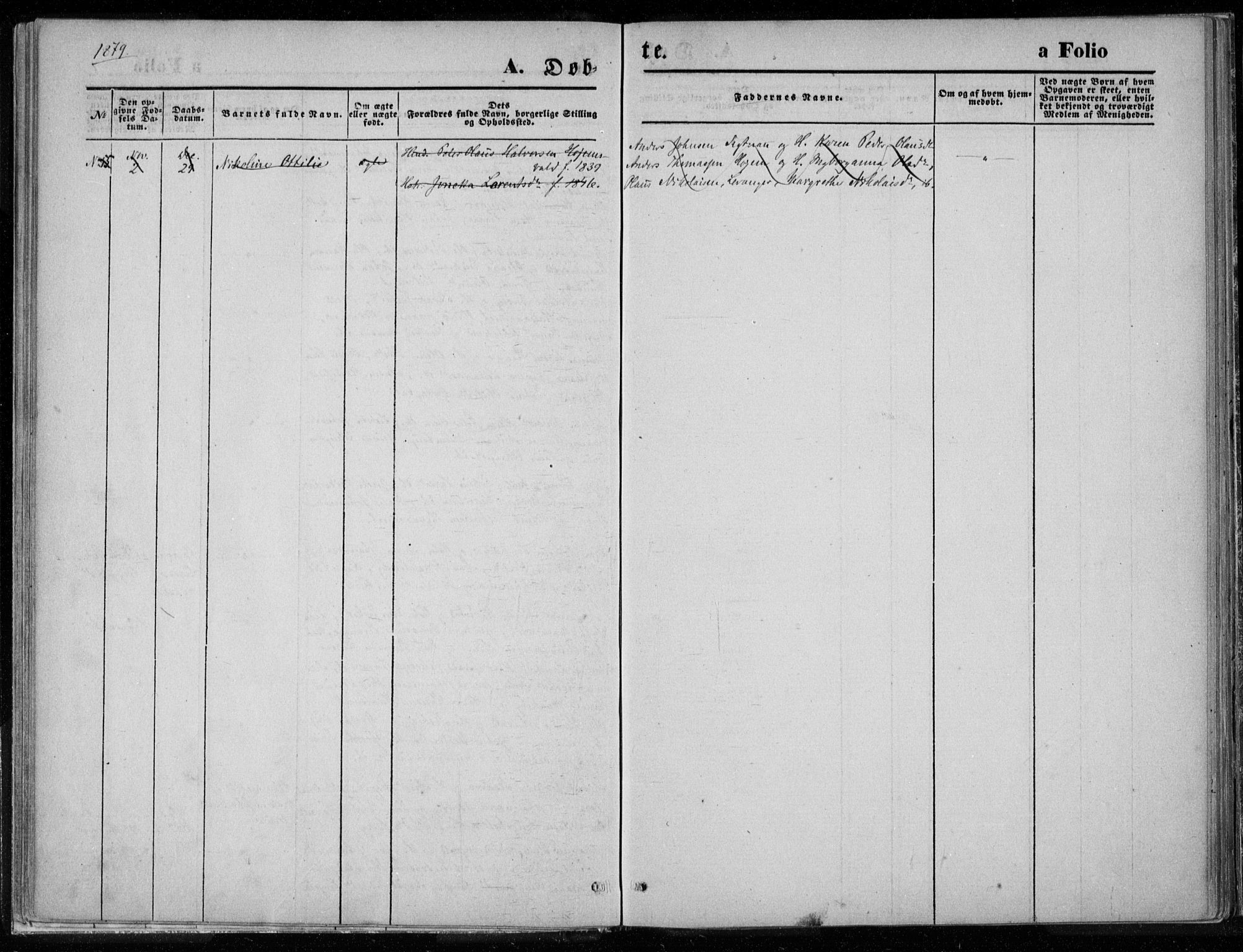Ministerialprotokoller, klokkerbøker og fødselsregistre - Nord-Trøndelag, SAT/A-1458/720/L0187: Ministerialbok nr. 720A04 /2, 1875-1879