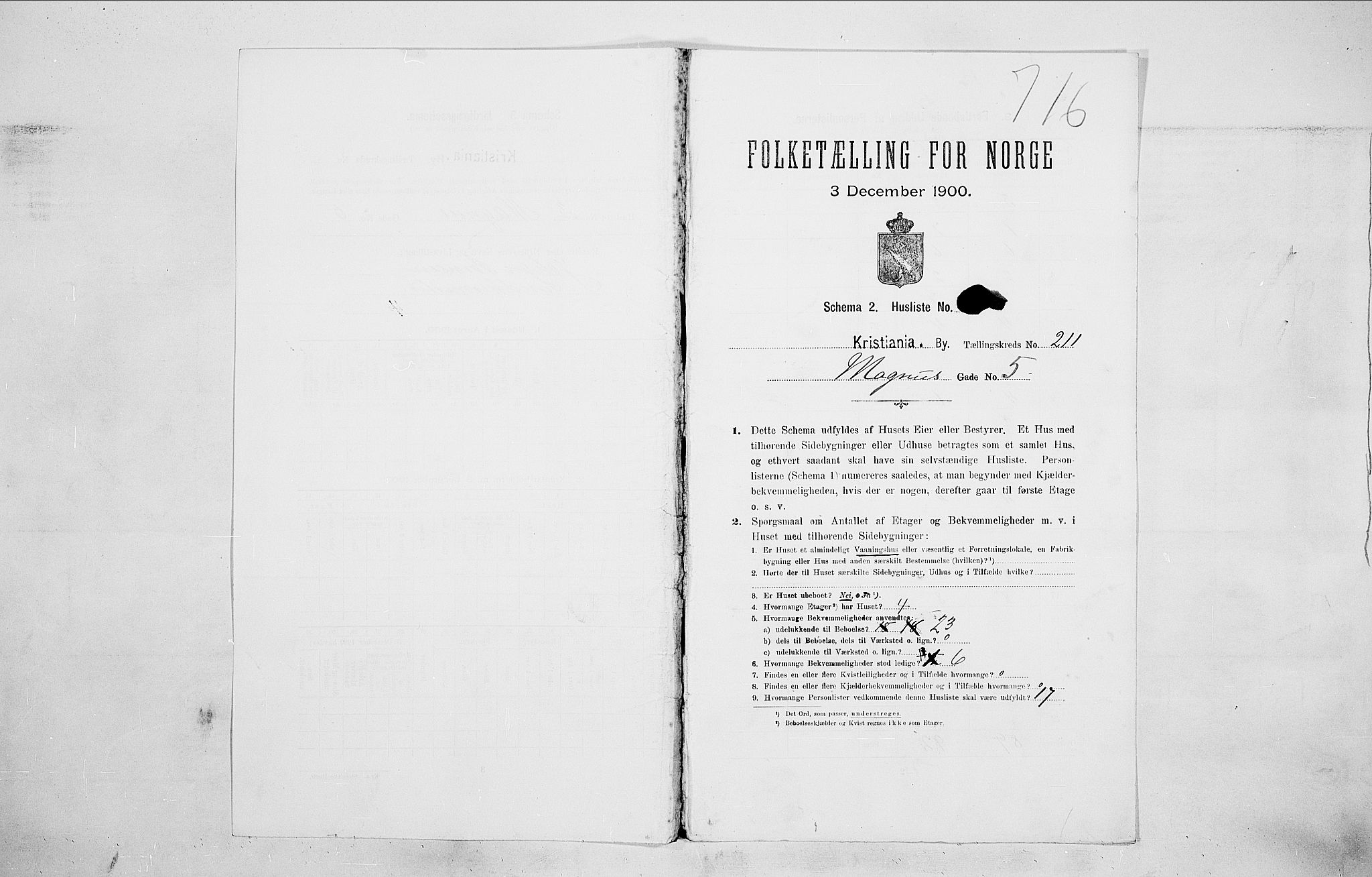 SAO, Folketelling 1900 for 0301 Kristiania kjøpstad, 1900, s. 53793