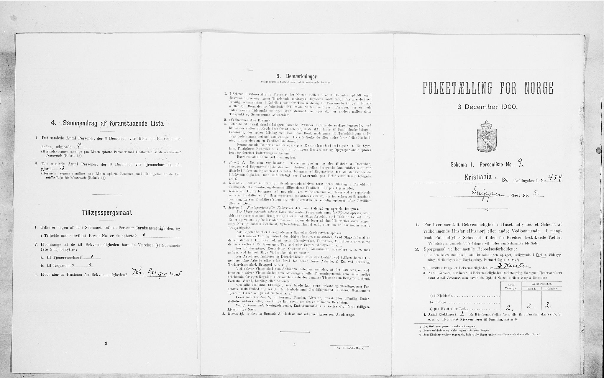 SAO, Folketelling 1900 for 0301 Kristiania kjøpstad, 1900, s. 87144