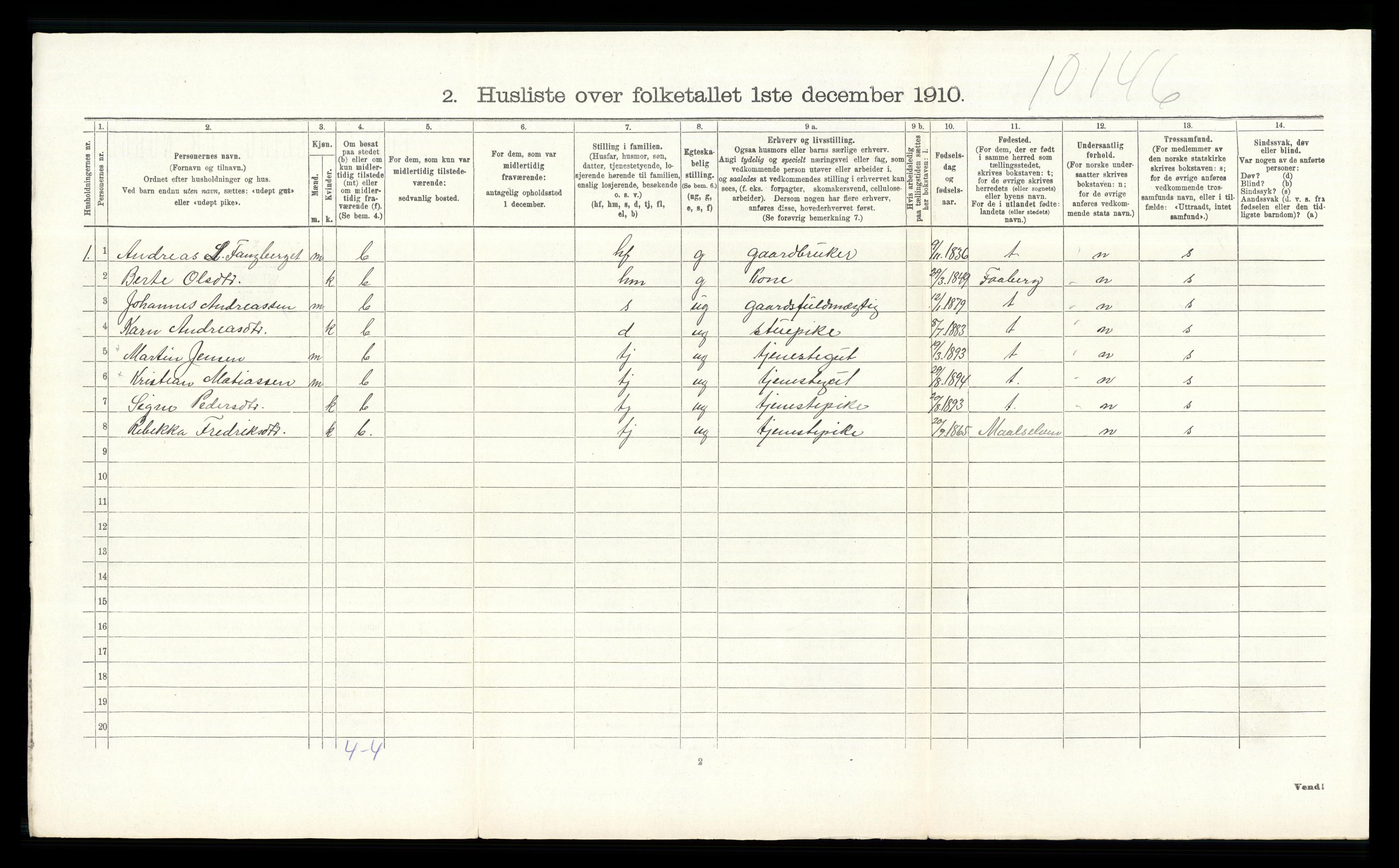 RA, Folketelling 1910 for 0412 Ringsaker herred, 1910, s. 3340