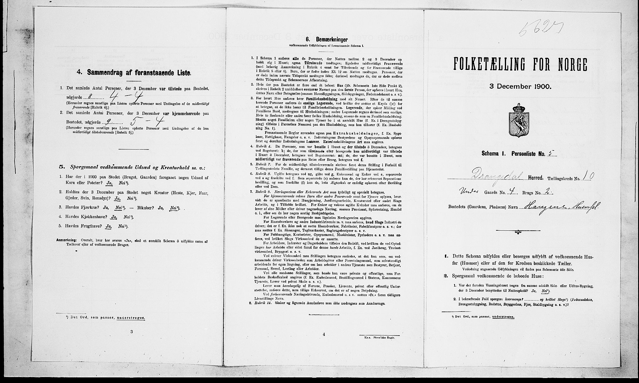 SAKO, Folketelling 1900 for 0817 Drangedal herred, 1900, s. 764