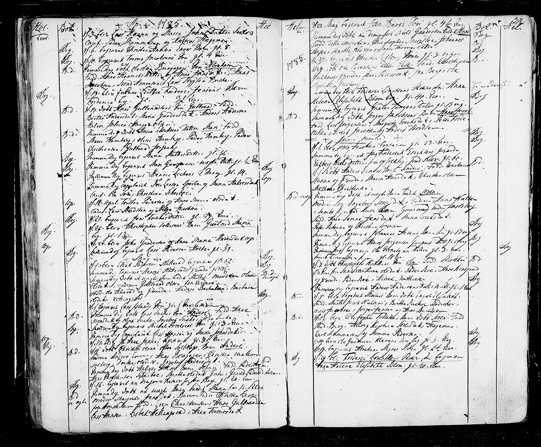 Botne kirkebøker, AV/SAKO-A-340/F/Fa/L0002: Ministerialbok nr. I 2, 1779-1791, s. 22