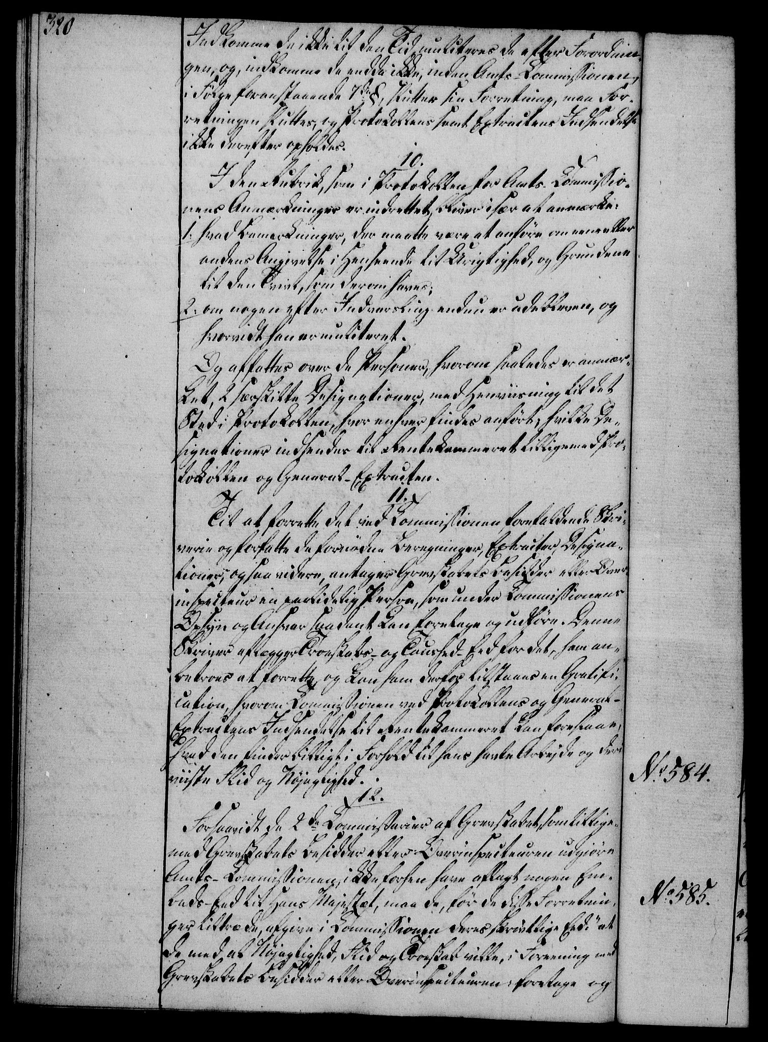 Rentekammeret, Kammerkanselliet, AV/RA-EA-3111/G/Gg/Gga/L0019: Norsk ekspedisjonsprotokoll med register (merket RK 53.19), 1807-1810, s. 320