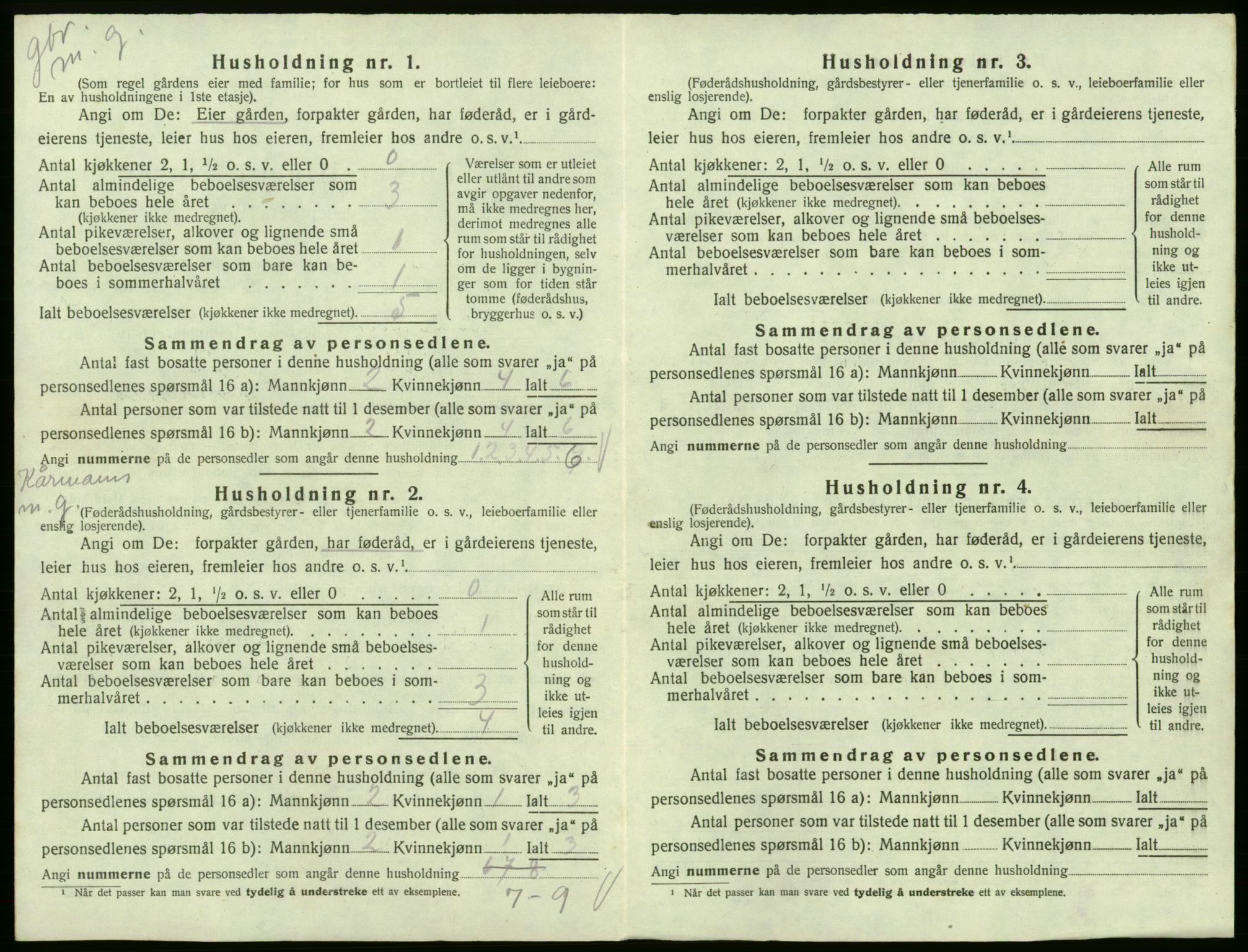 SAB, Folketelling 1920 for 1230 Ullensvang herred, 1920, s. 773