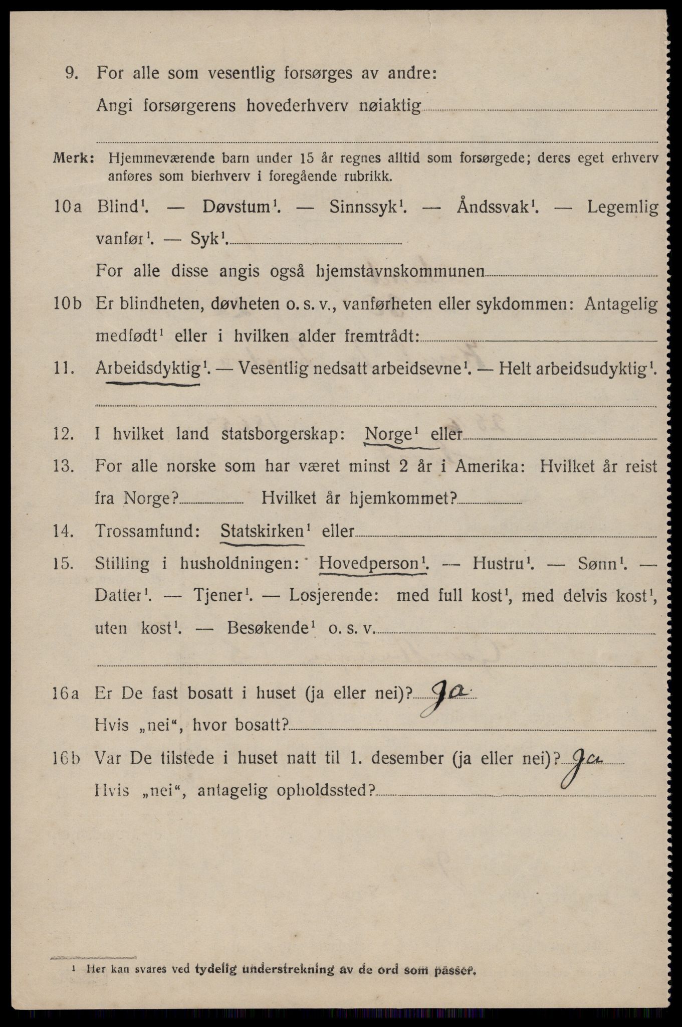 SAST, Folketelling 1920 for 1136 Sand herred, 1920, s. 1376