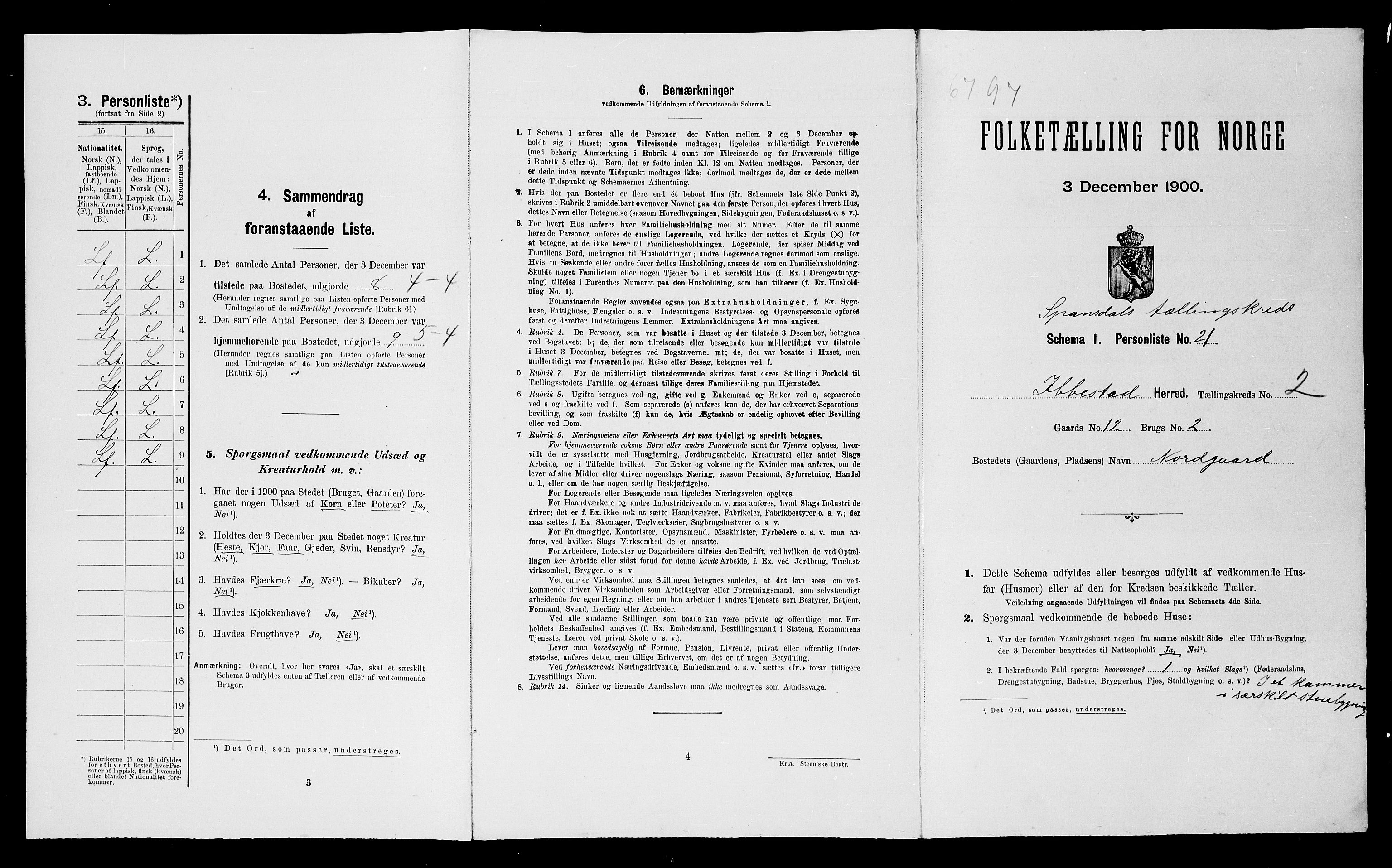 SATØ, Folketelling 1900 for 1917 Ibestad herred, 1900, s. 393