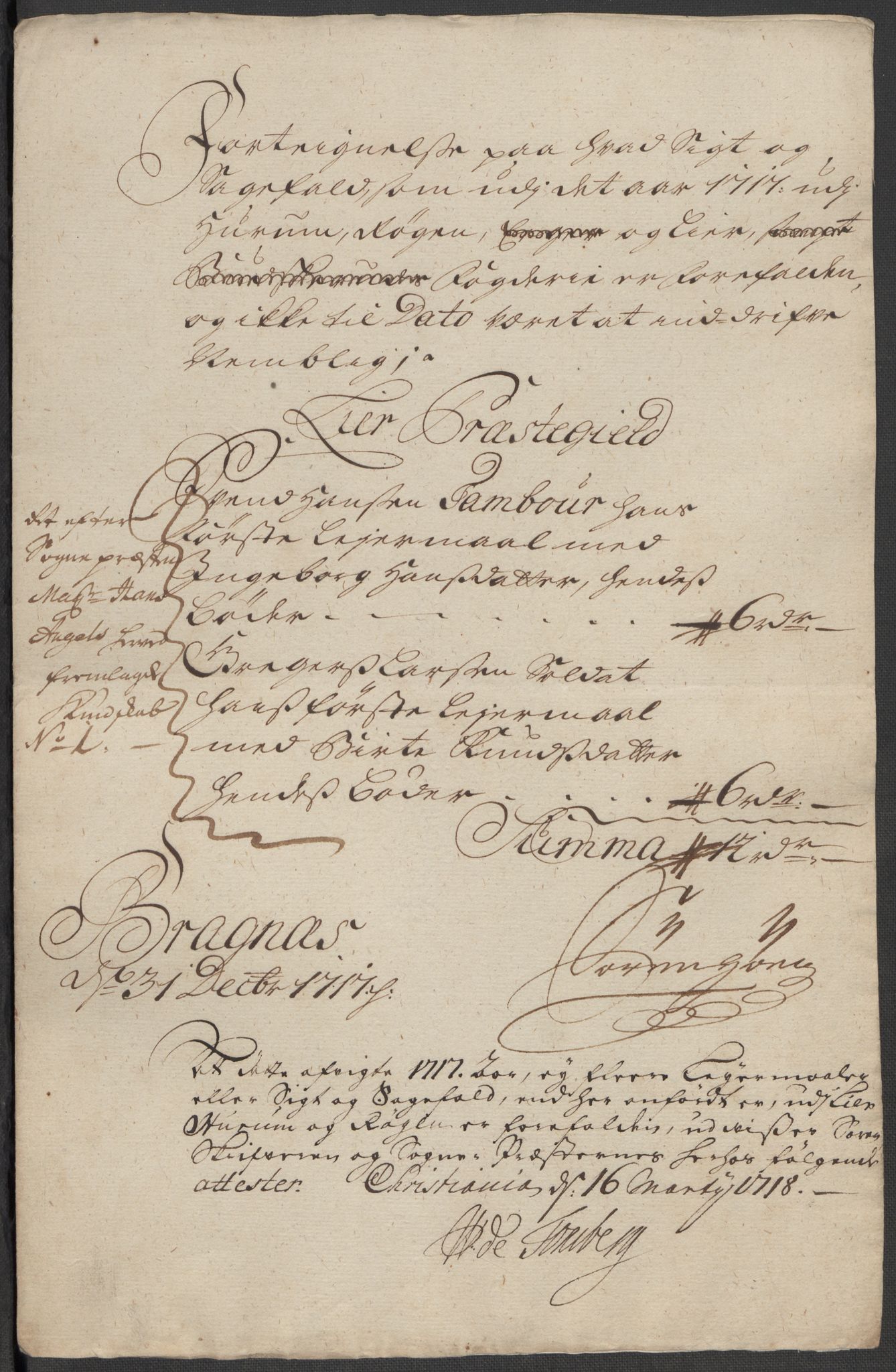 Rentekammeret inntil 1814, Reviderte regnskaper, Fogderegnskap, RA/EA-4092/R31/L1711: Fogderegnskap Hurum, Røyken, Eiker, Lier og Buskerud, 1717, s. 259