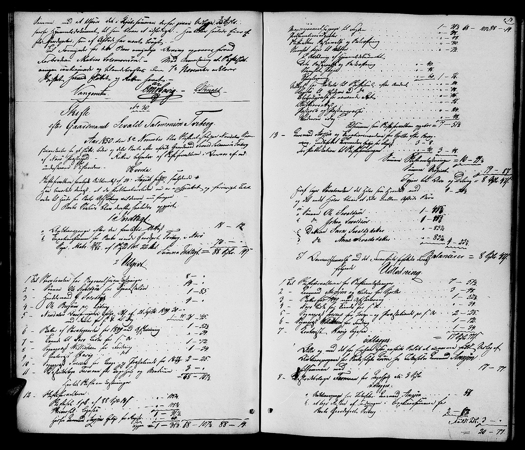 Namdal sorenskriveri, AV/SAT-A-4133/1/3/3A/L0043: Skifteprotokoll nr. 5, 1850-1858, s. 13