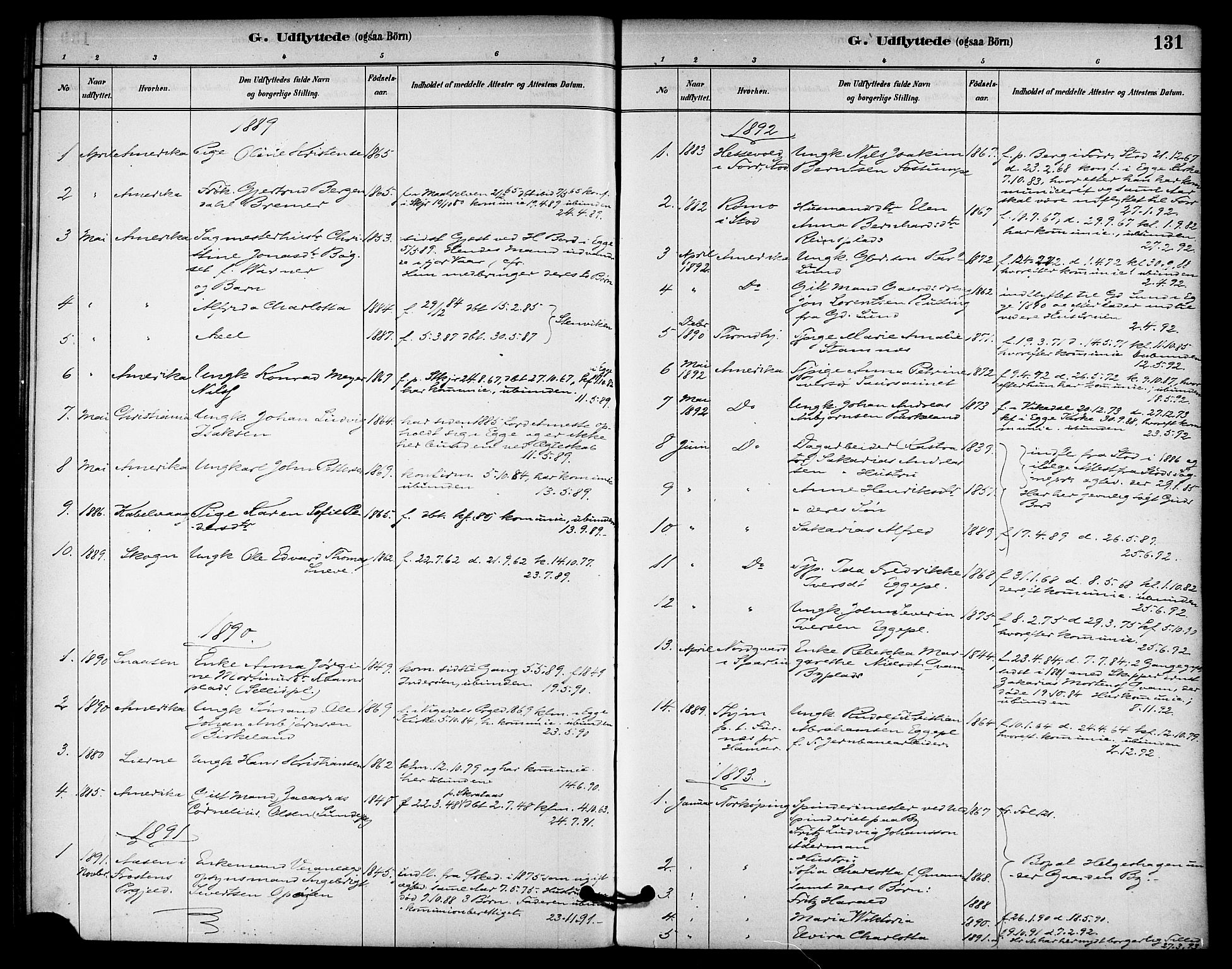 Ministerialprotokoller, klokkerbøker og fødselsregistre - Nord-Trøndelag, SAT/A-1458/740/L0378: Ministerialbok nr. 740A01, 1881-1895, s. 131