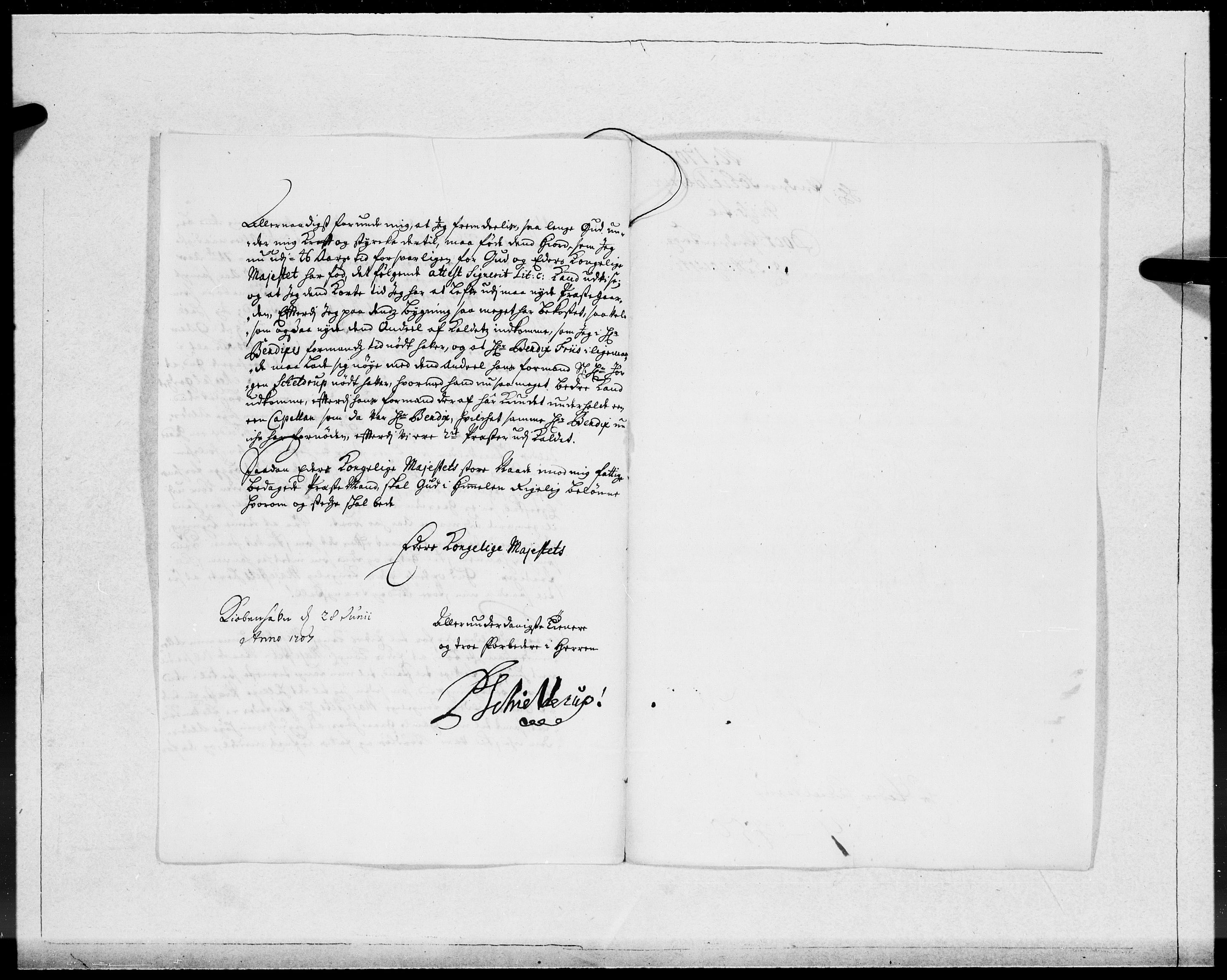 Danske Kanselli 1572-1799, AV/RA-EA-3023/F/Fc/Fcc/Fcca/L0064: Norske innlegg 1572-1799, 1707, s. 25