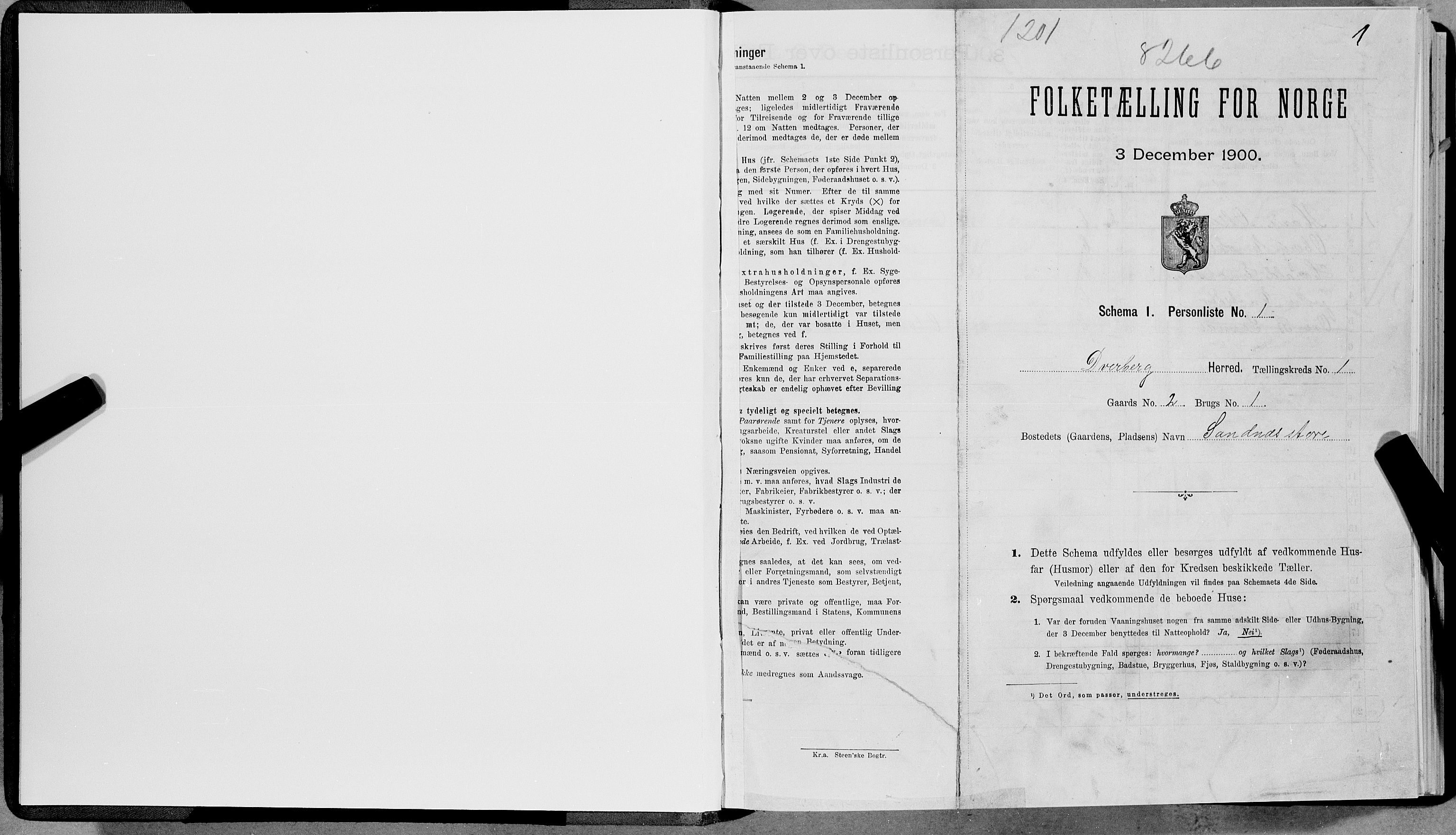 SAT, Folketelling 1900 for 1872 Dverberg herred, 1900, s. 32