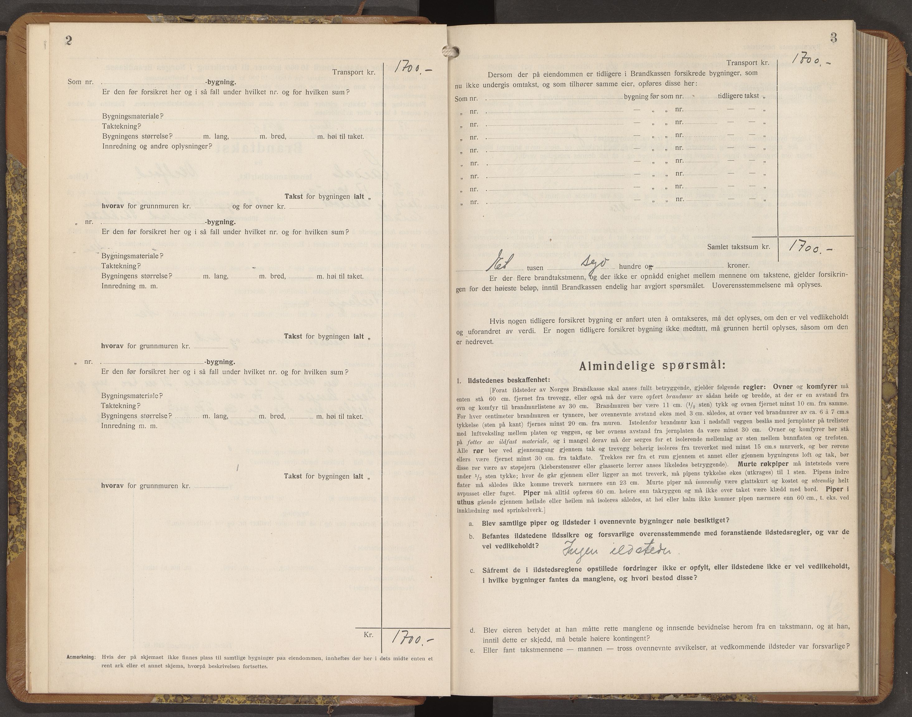 Lardal lensmannskontor, AV/SAKO-A-539/Y/Yb/Ybb/L0002: Skjematakstprotokoller, 1935-1946, s. 2-3