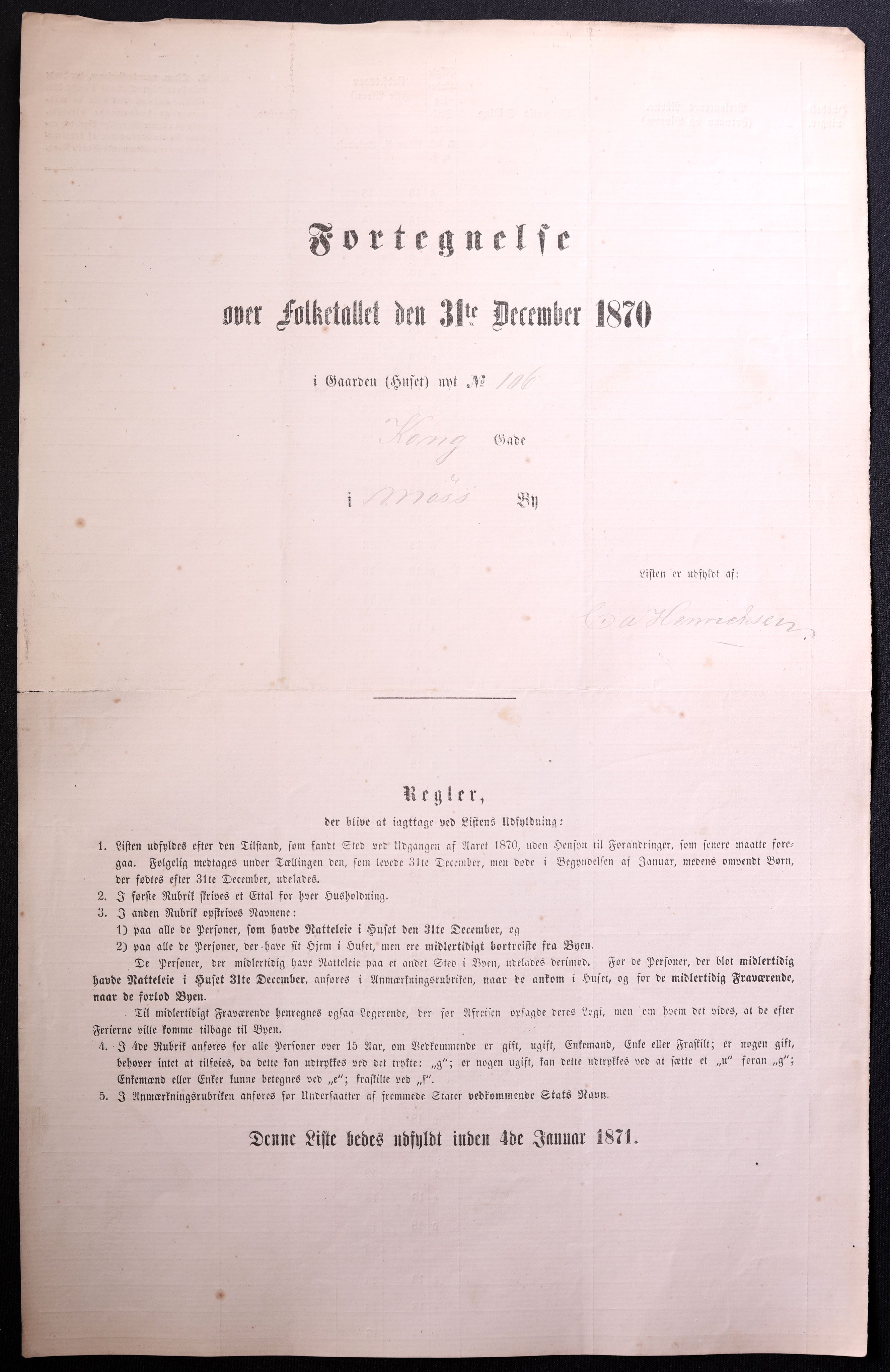 RA, Folketelling 1870 for 0104 Moss kjøpstad, 1870, s. 133