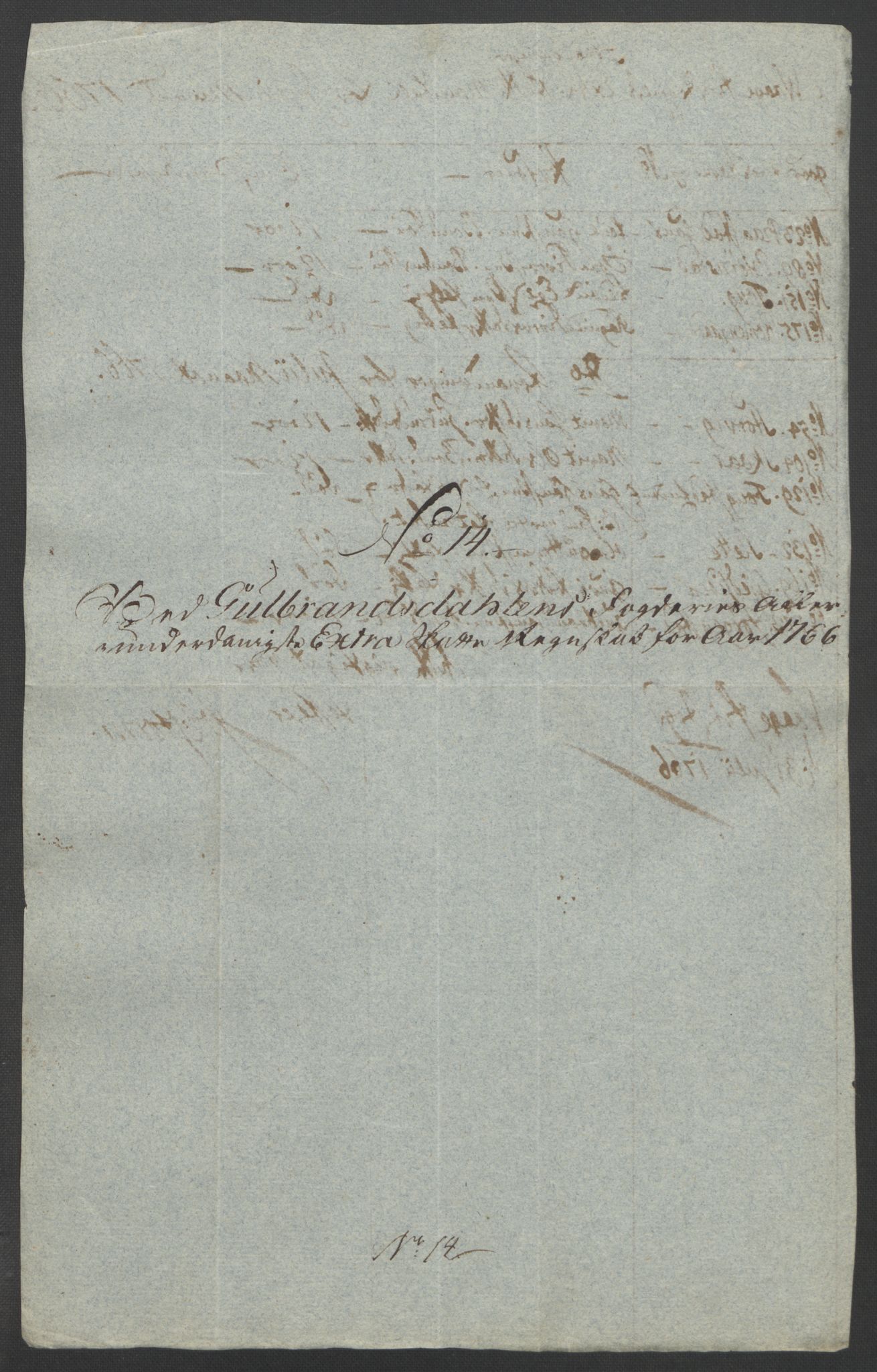 Rentekammeret inntil 1814, Reviderte regnskaper, Fogderegnskap, AV/RA-EA-4092/R17/L1266: Ekstraskatten Gudbrandsdal, 1762-1766, s. 578