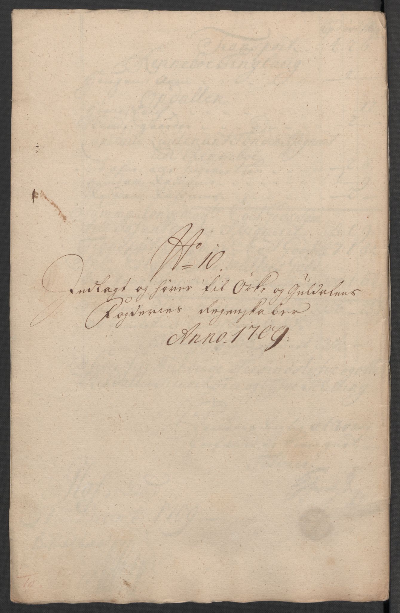 Rentekammeret inntil 1814, Reviderte regnskaper, Fogderegnskap, AV/RA-EA-4092/R60/L3959: Fogderegnskap Orkdal og Gauldal, 1709, s. 173