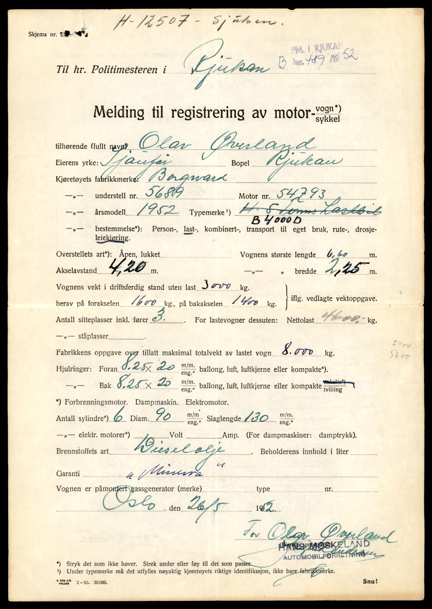 Møre og Romsdal vegkontor - Ålesund trafikkstasjon, AV/SAT-A-4099/F/Fe/L0033: Registreringskort for kjøretøy T 12151 - T 12474, 1927-1998, s. 1419