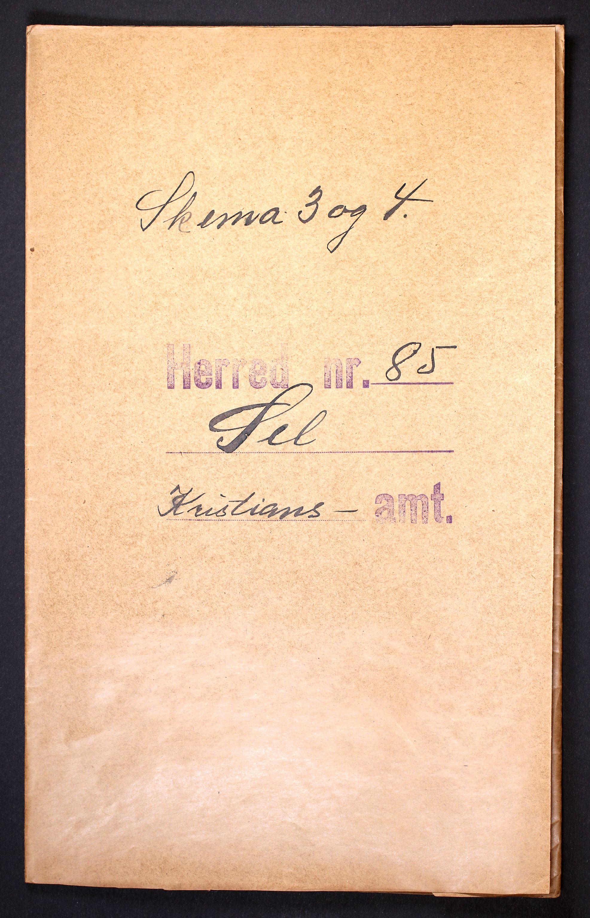 RA, Folketelling 1910 for 0517 Sel herred, 1910, s. 1