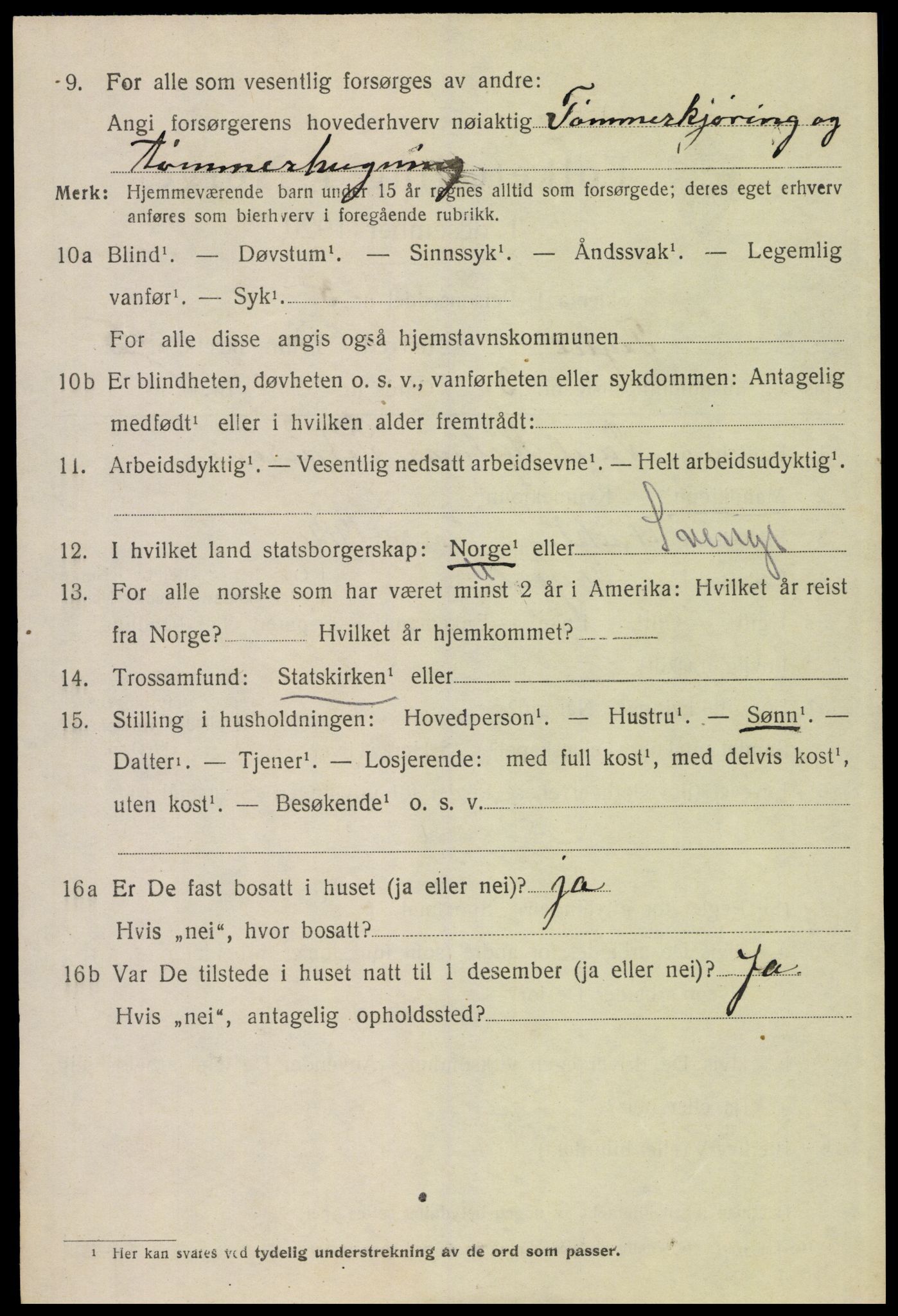 SAH, Folketelling 1920 for 0428 Trysil herred, 1920, s. 4344