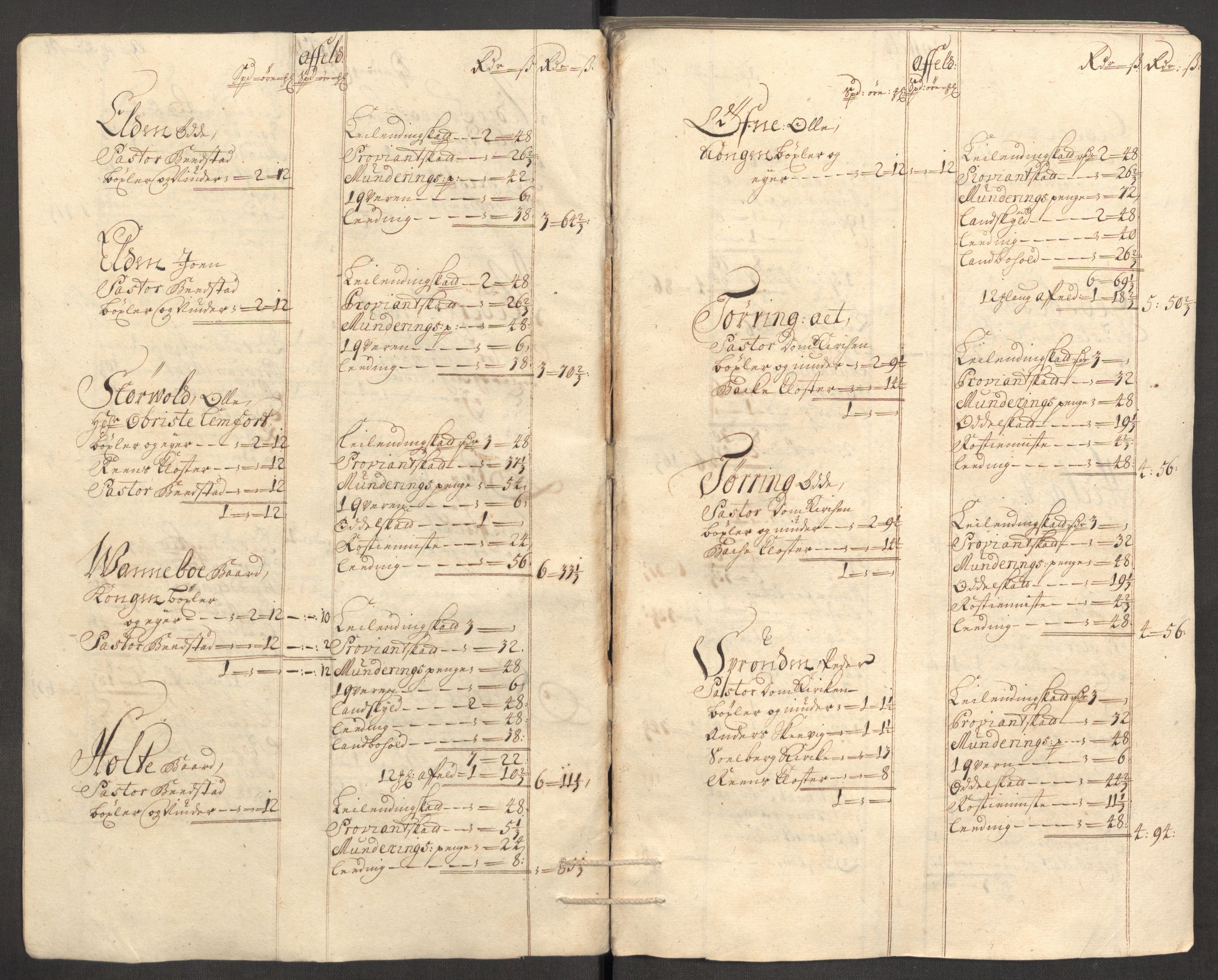 Rentekammeret inntil 1814, Reviderte regnskaper, Fogderegnskap, RA/EA-4092/R63/L4317: Fogderegnskap Inderøy, 1709, s. 30