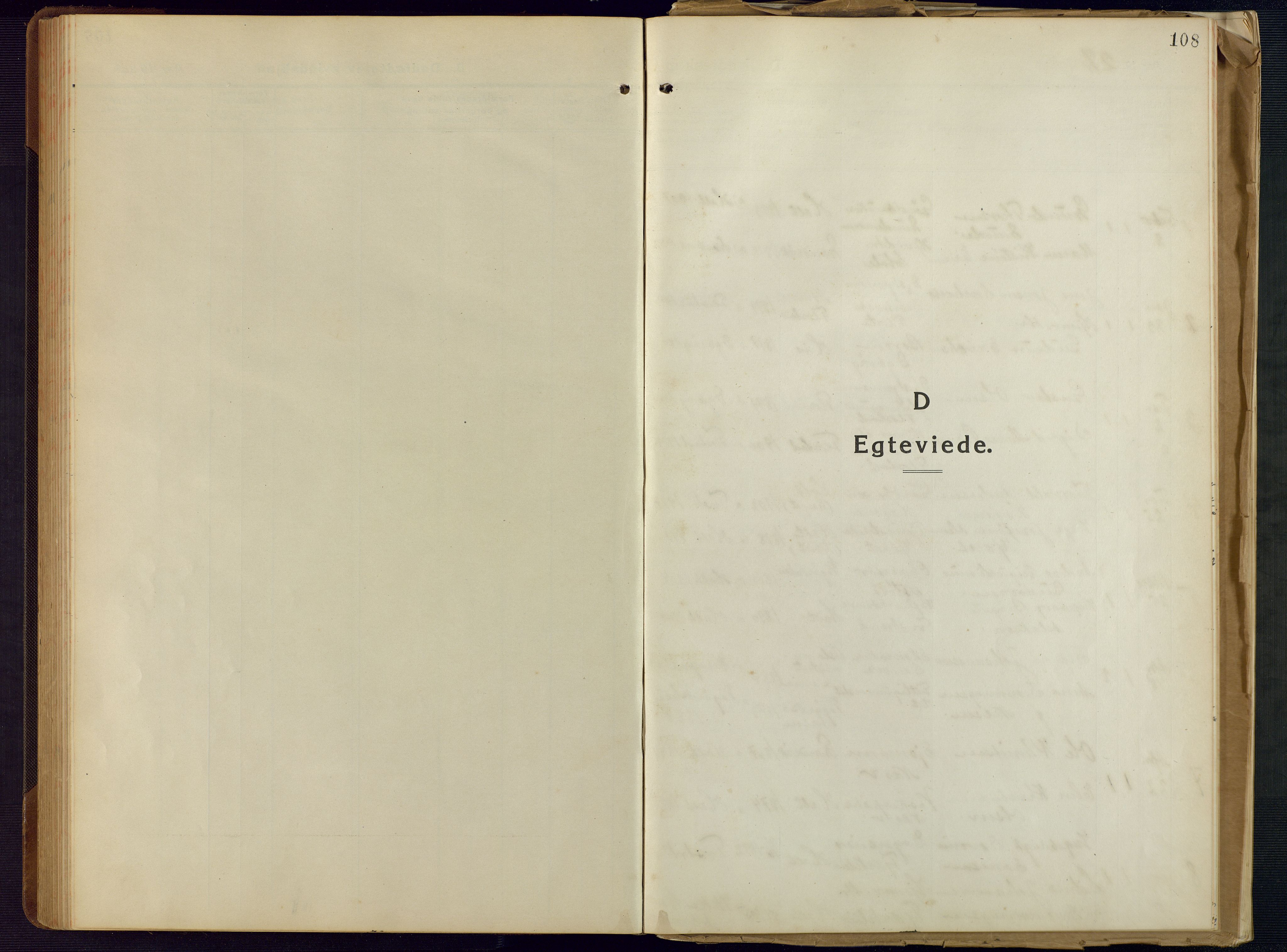 Holt sokneprestkontor, AV/SAK-1111-0021/F/Fb/L0012: Klokkerbok nr. B 12, 1919-1944, s. 108
