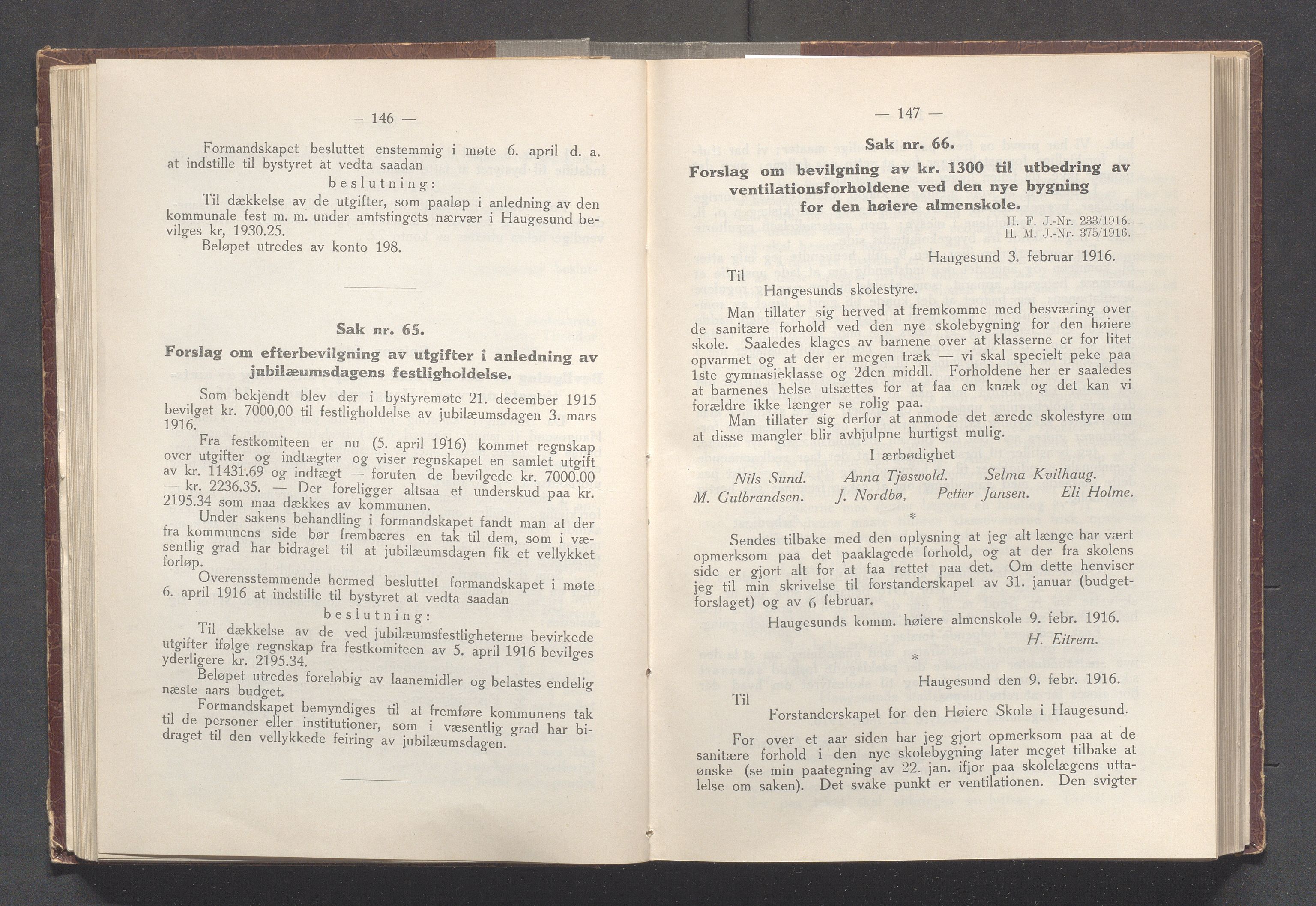 Haugesund kommune - Formannskapet og Bystyret, IKAR/A-740/A/Abb/L0002: Bystyreforhandlinger, 1908-1917, s. 746