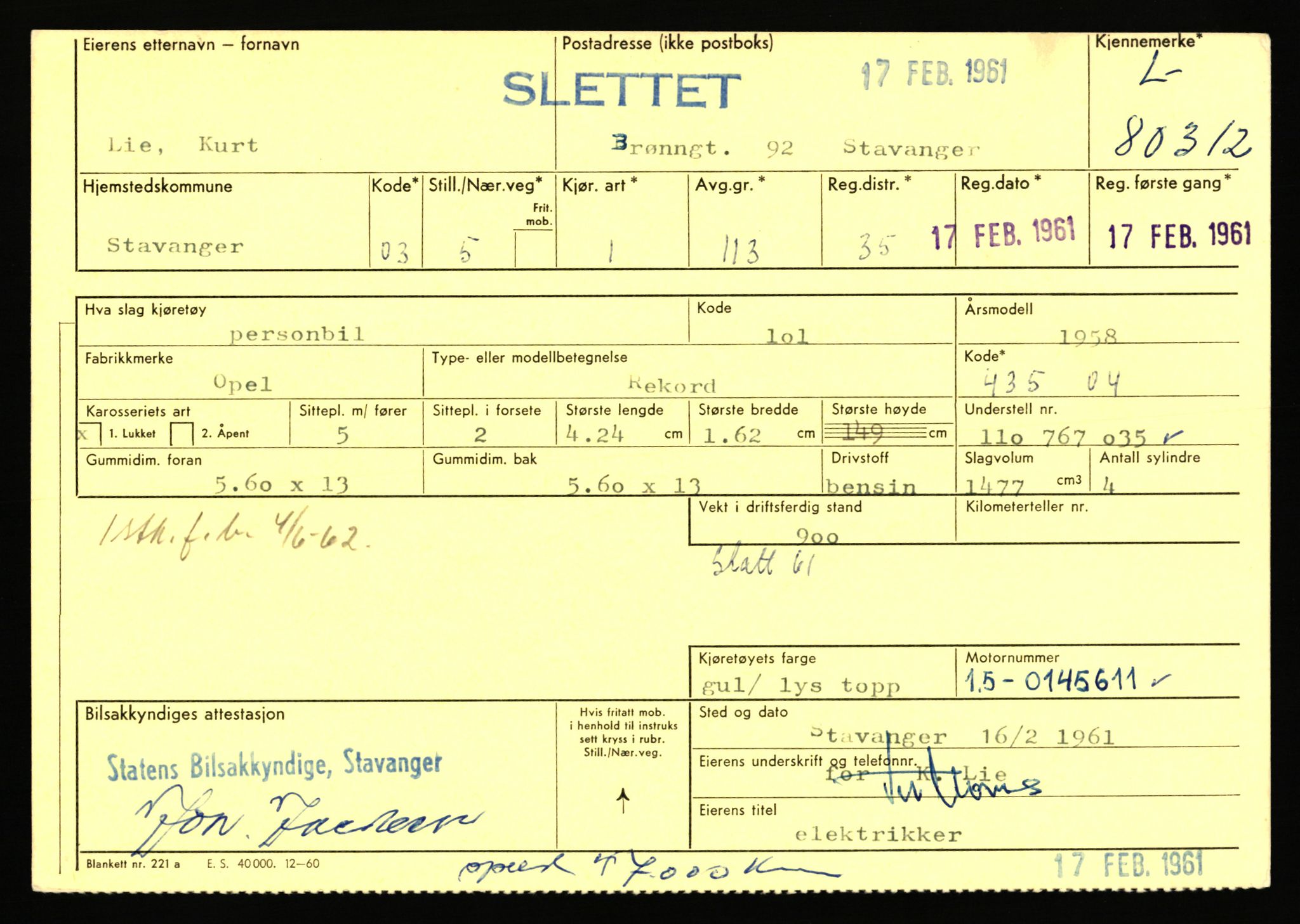 Stavanger trafikkstasjon, AV/SAST-A-101942/0/F/L0070: L-78800 - L-80499, 1930-1971, s. 2292