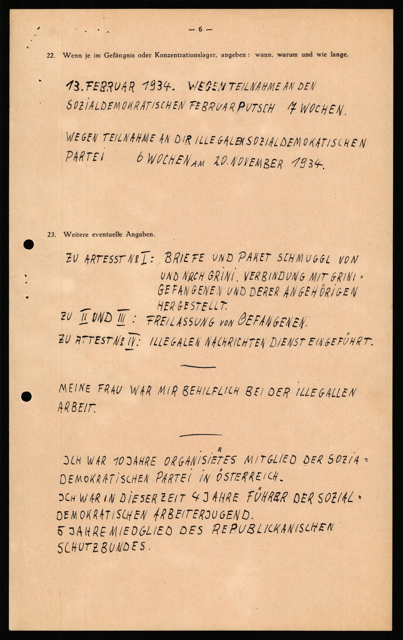 Forsvaret, Forsvarets overkommando II, AV/RA-RAFA-3915/D/Db/L0039: CI Questionaires. Tyske okkupasjonsstyrker i Norge. Østerrikere., 1945-1946, s. 450