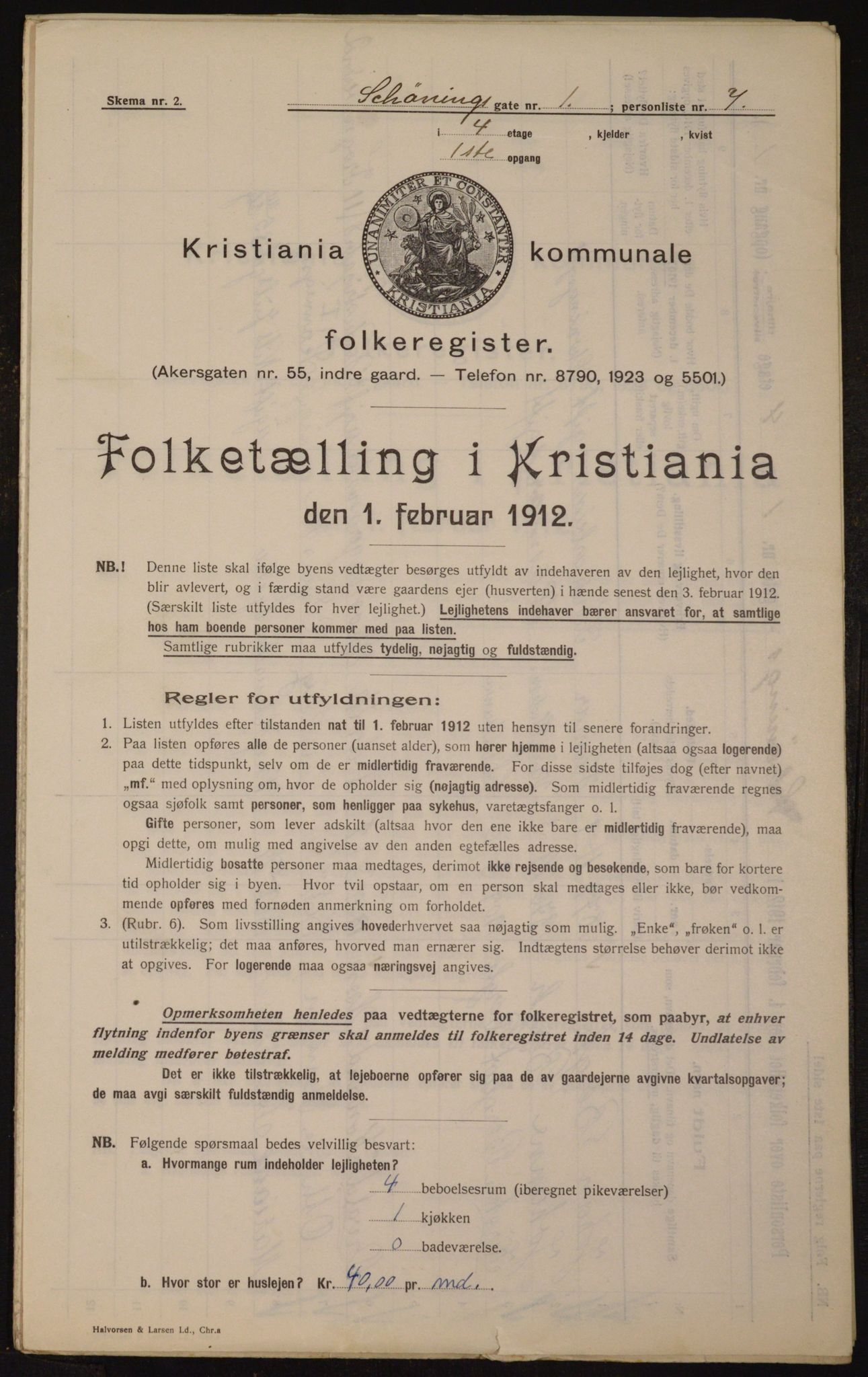 OBA, Kommunal folketelling 1.2.1912 for Kristiania, 1912, s. 93562