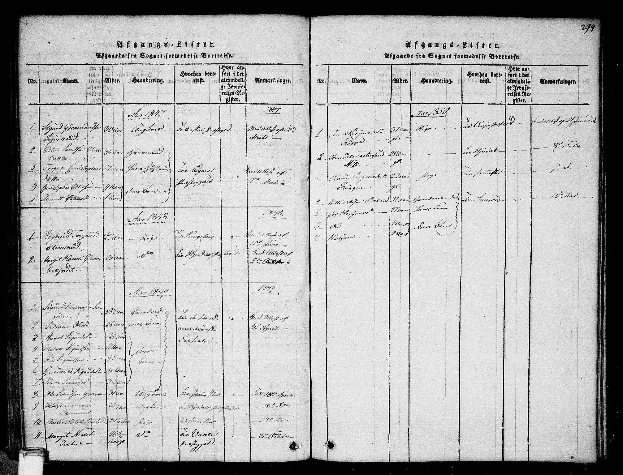 Gransherad kirkebøker, AV/SAKO-A-267/G/Gb/L0001: Klokkerbok nr. II 1, 1815-1860, s. 294