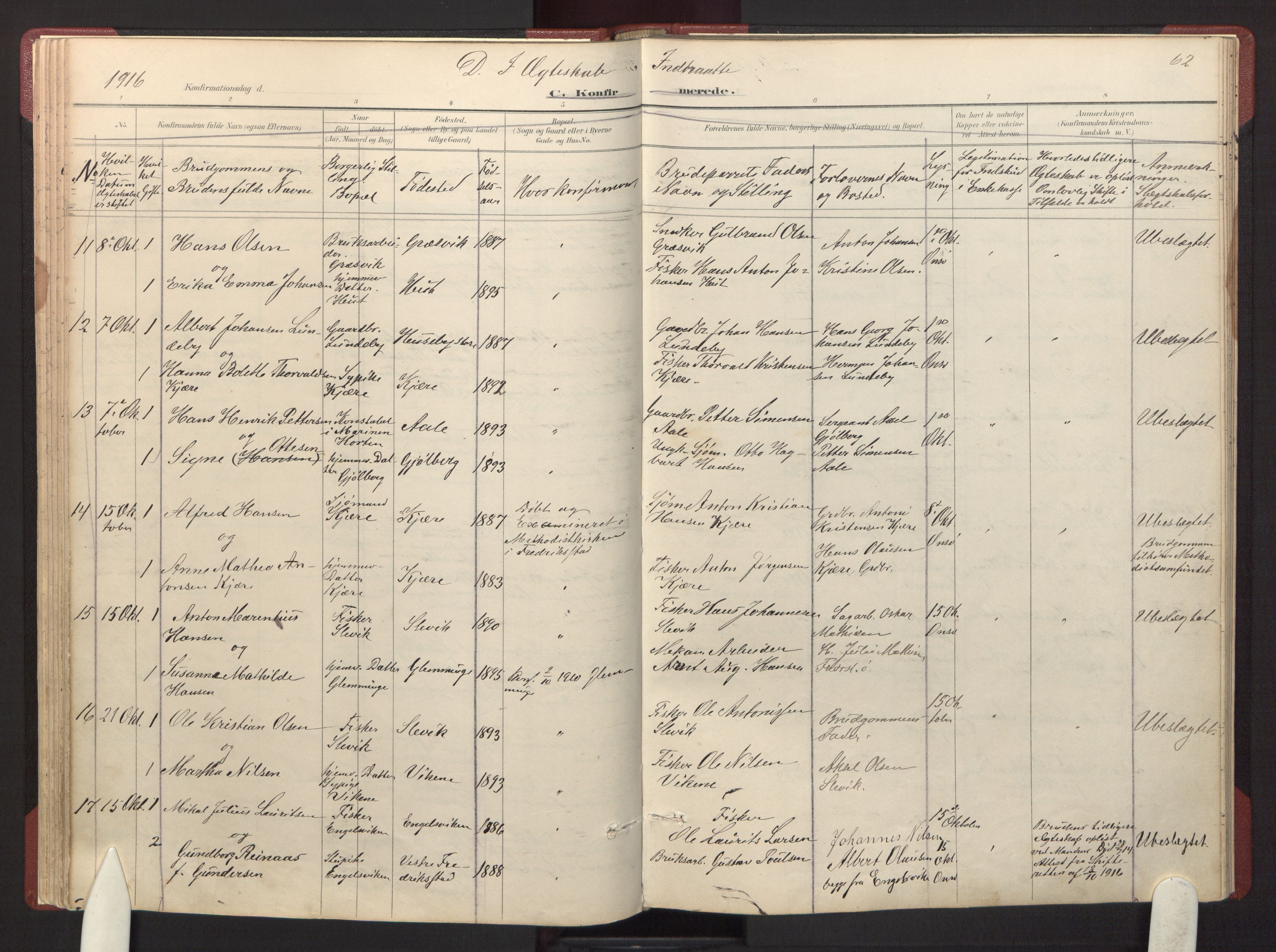Onsøy prestekontor Kirkebøker, AV/SAO-A-10914/F/Fa/L0007: Ministerialbok nr. I 7, 1893-1925, s. 62