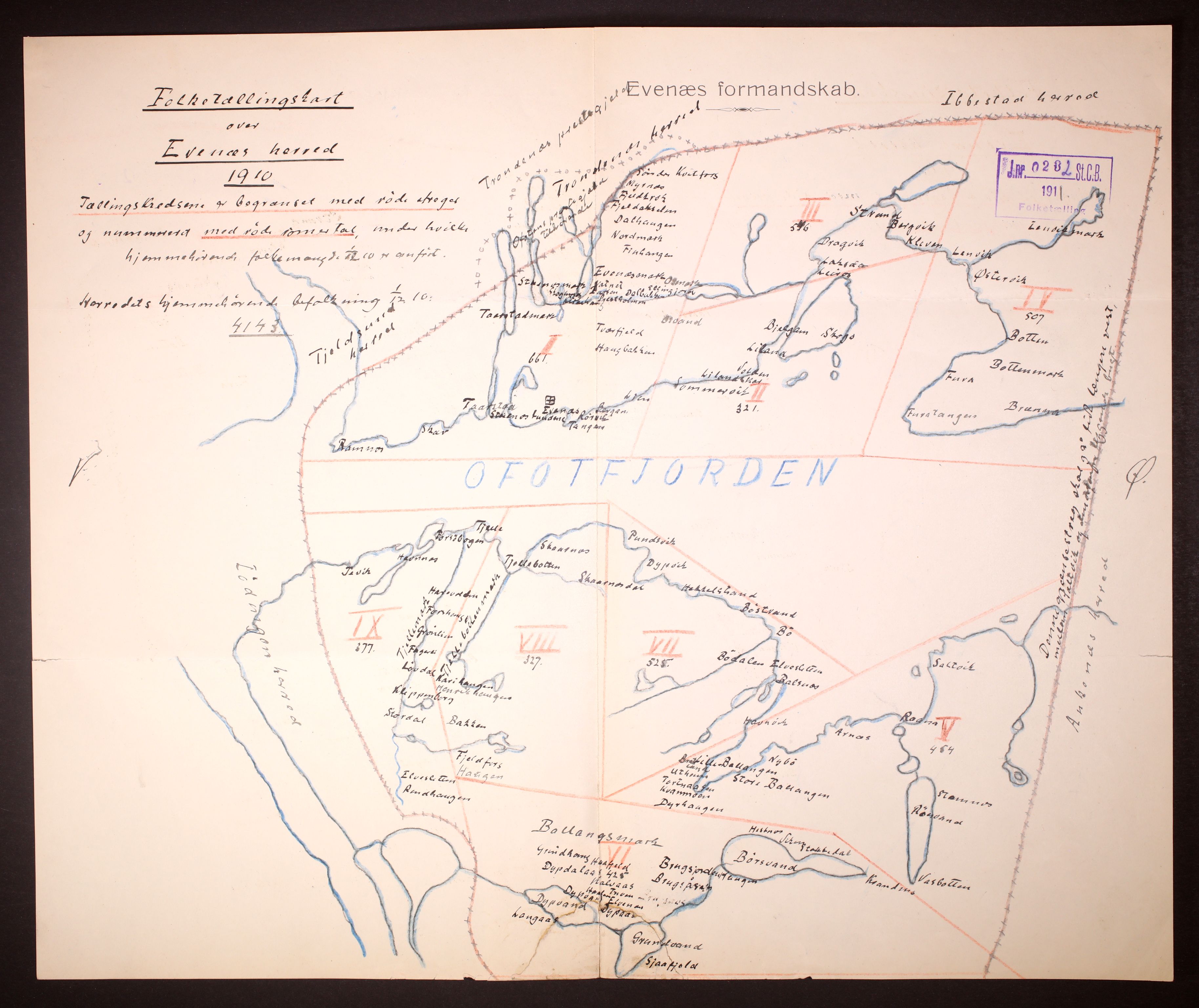 RA, Folketelling 1910 for 1853 Evenes herred, 1910, s. 34