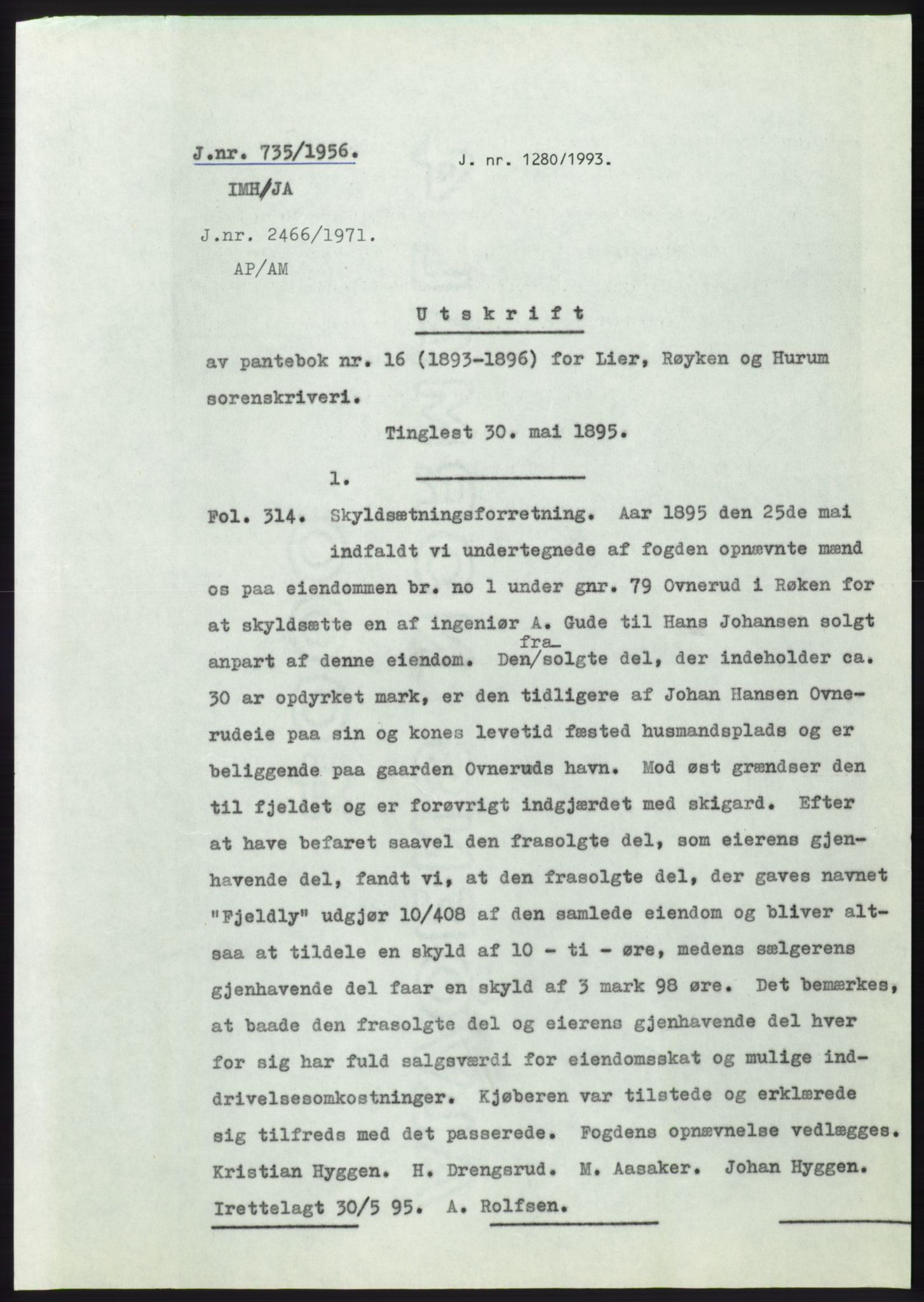 Statsarkivet i Kongsberg, SAKO/A-0001, 1956, s. 349