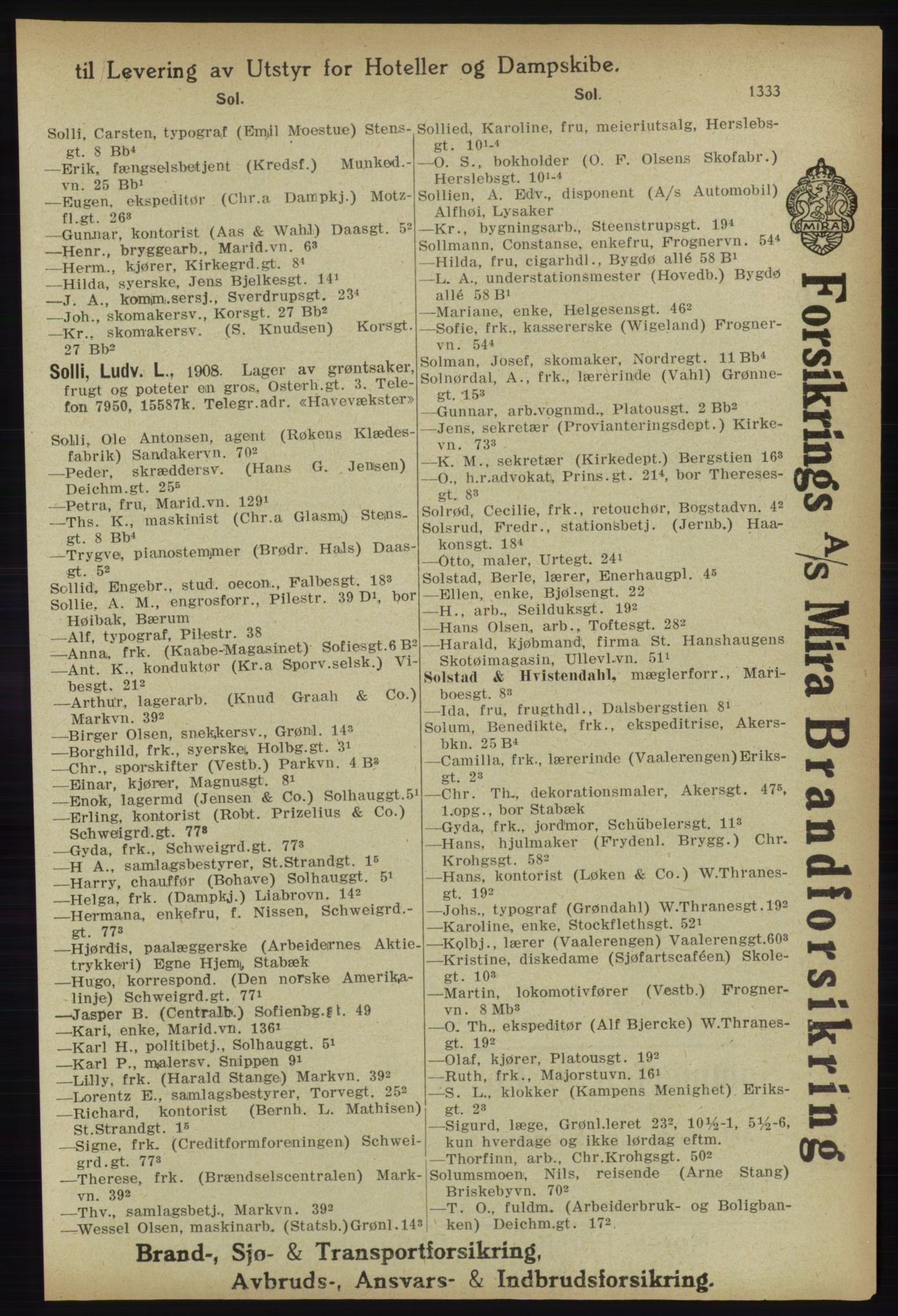 Kristiania/Oslo adressebok, PUBL/-, 1918, s. 1358