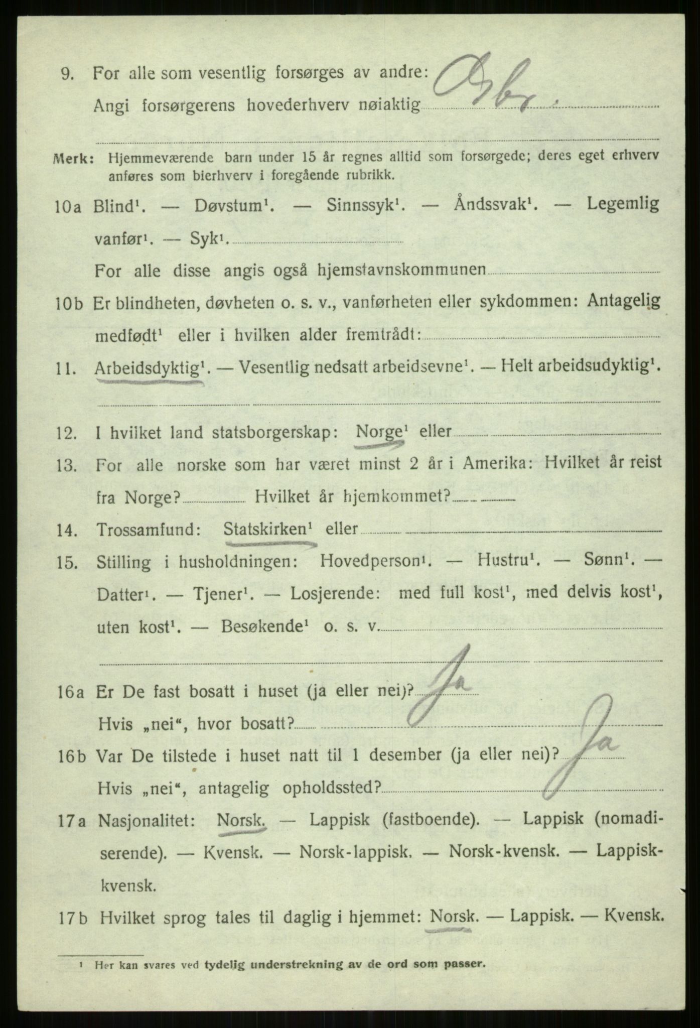 SATØ, Folketelling 1920 for 1934 Tromsøysund herred, 1920, s. 6507