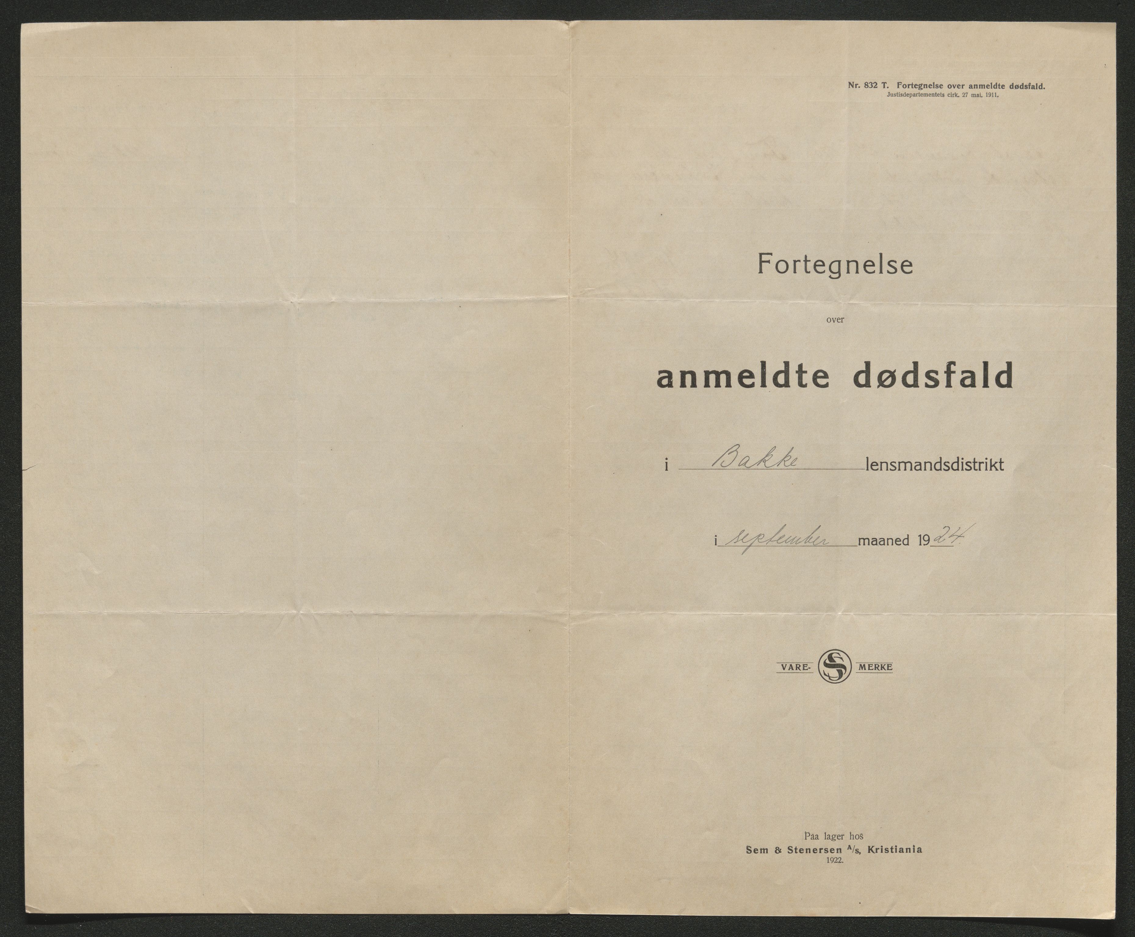 Eiker, Modum og Sigdal sorenskriveri, AV/SAKO-A-123/H/Ha/Hab/L0042: Dødsfallsmeldinger, 1924, s. 425