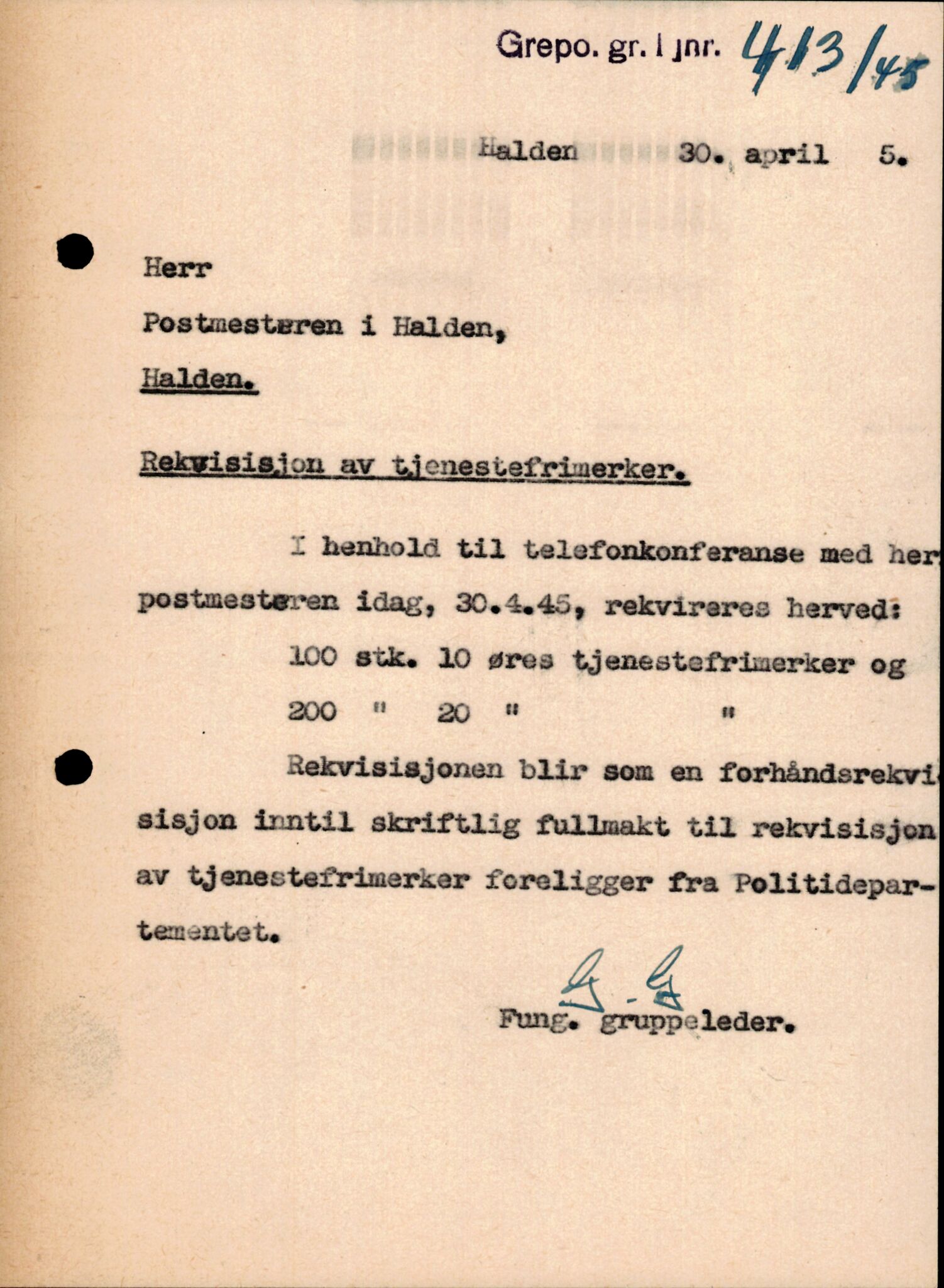 Forsvarets Overkommando. 2 kontor. Arkiv 11.4. Spredte tyske arkivsaker, AV/RA-RAFA-7031/D/Dar/Darc/L0006: BdSN, 1942-1945, s. 918