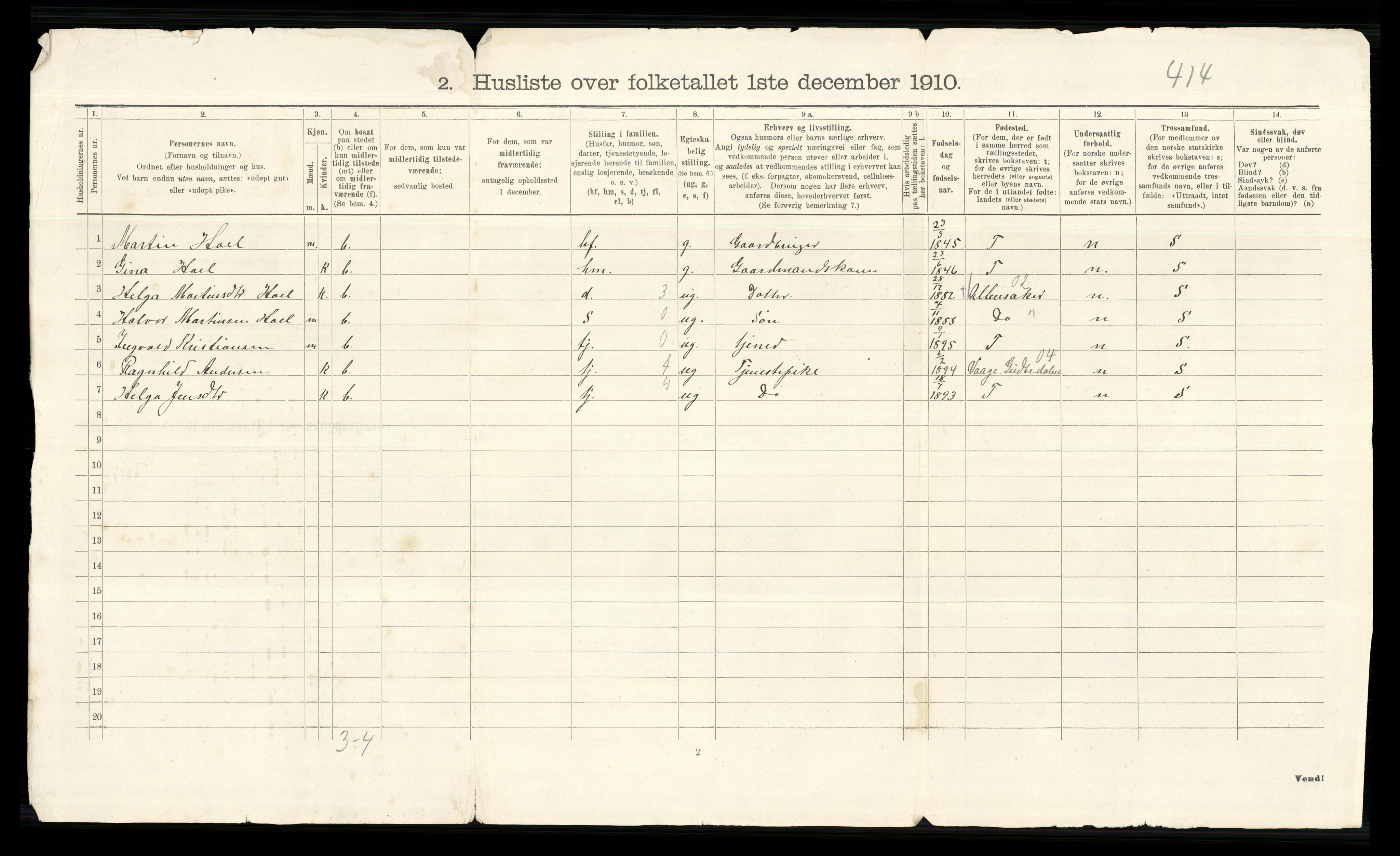 RA, Folketelling 1910 for 0237 Eidsvoll herred, 1910, s. 71