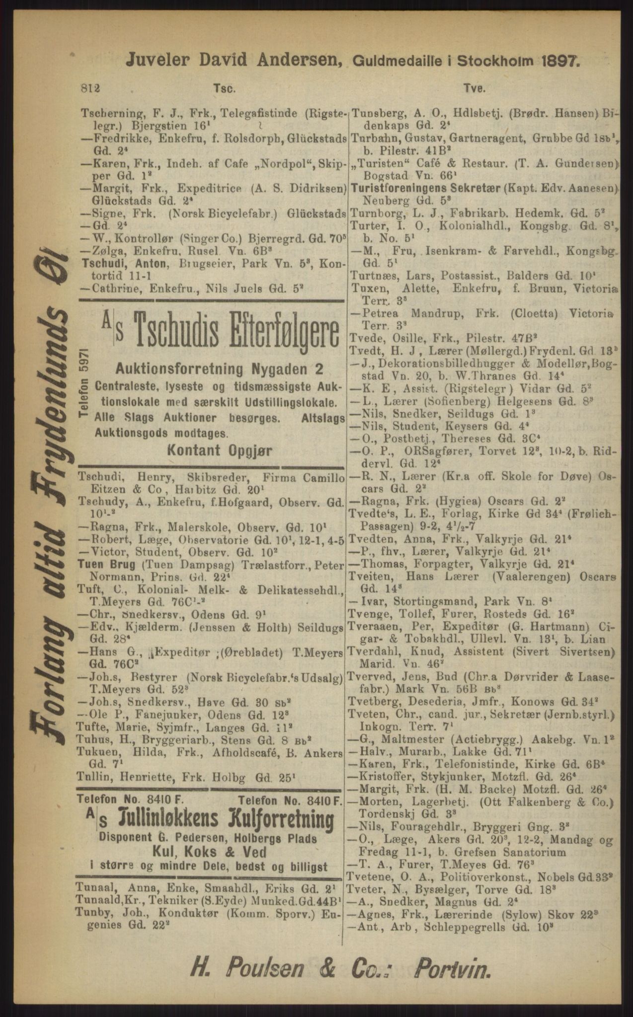 Kristiania/Oslo adressebok, PUBL/-, 1903, s. 812