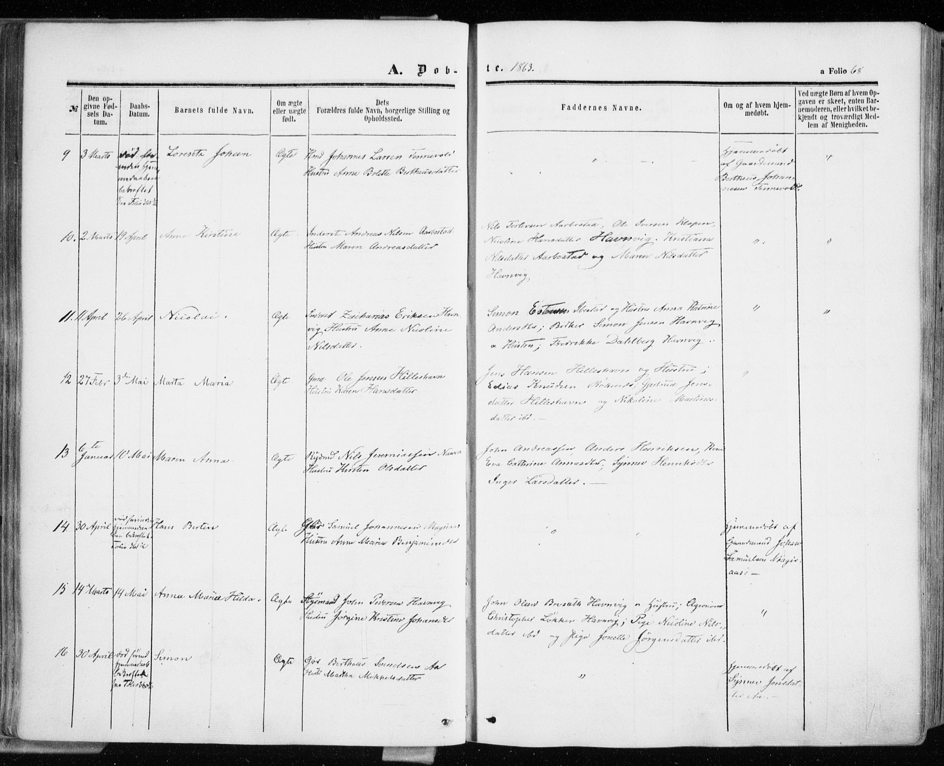 Ibestad sokneprestembete, AV/SATØ-S-0077/H/Ha/Haa/L0009kirke: Ministerialbok nr. 9, 1859-1868, s. 68