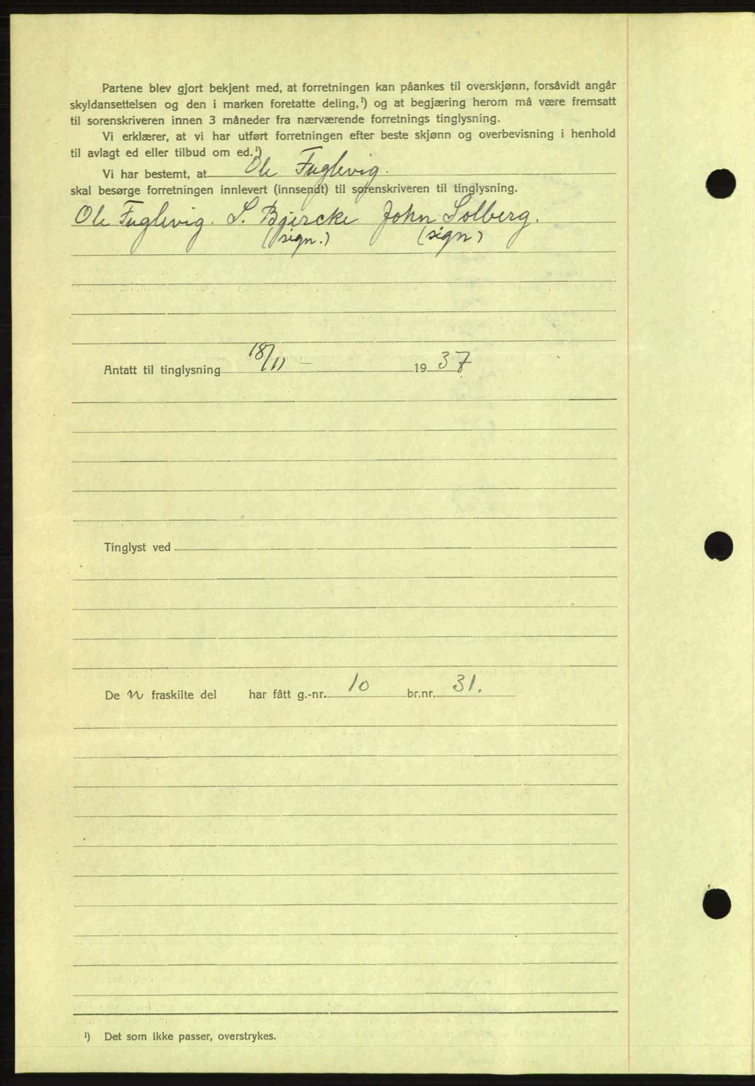 Idd og Marker sorenskriveri, AV/SAO-A-10283/G/Gb/Gbb/L0002: Pantebok nr. A2, 1937-1938, Dagboknr: 1208/1937
