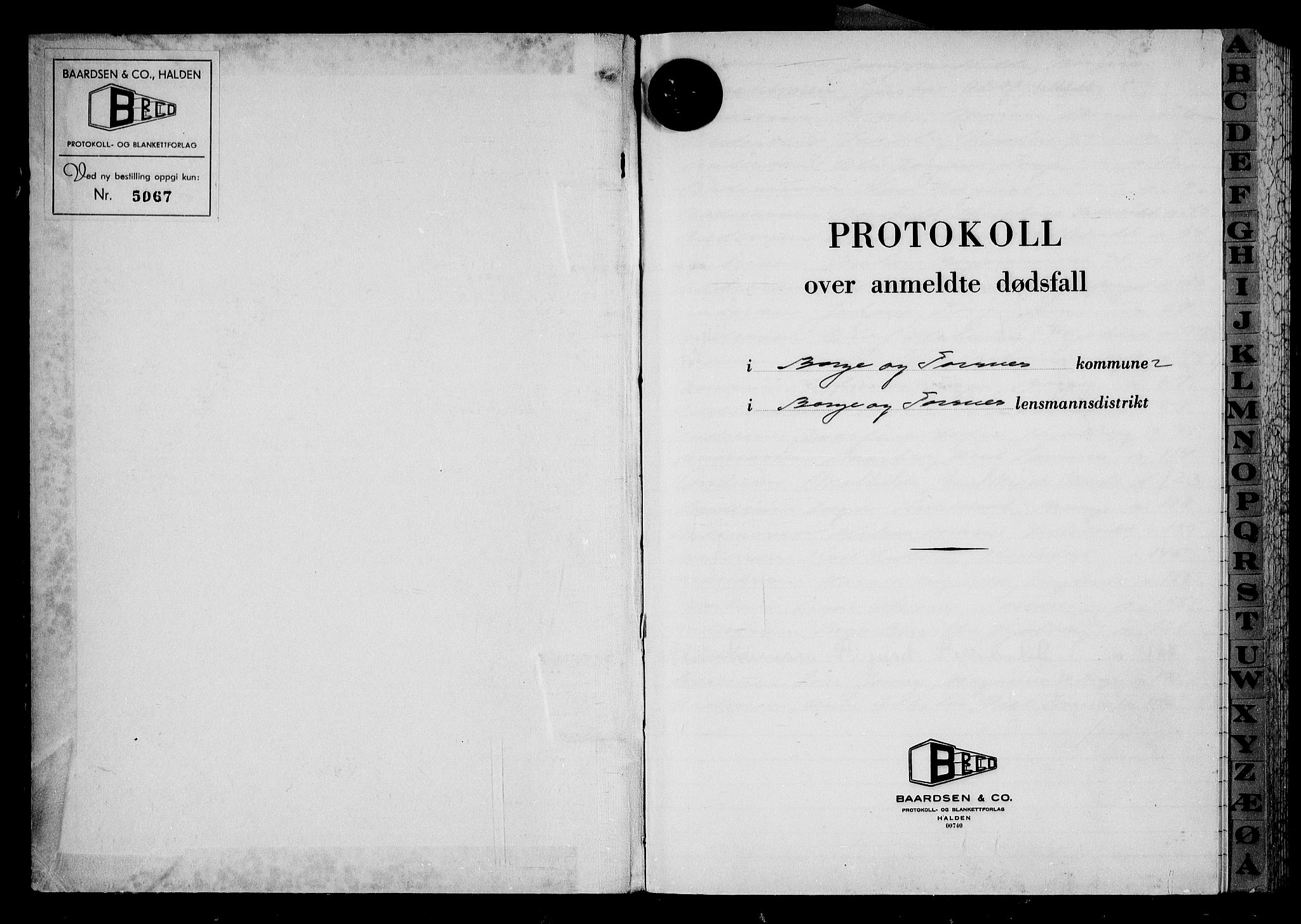 Borge lensmannskontor (Østfold), AV/SAO-A-10176/H/Ha/Haa/L0021: Dødsfallsprotokoll, 1963-1966