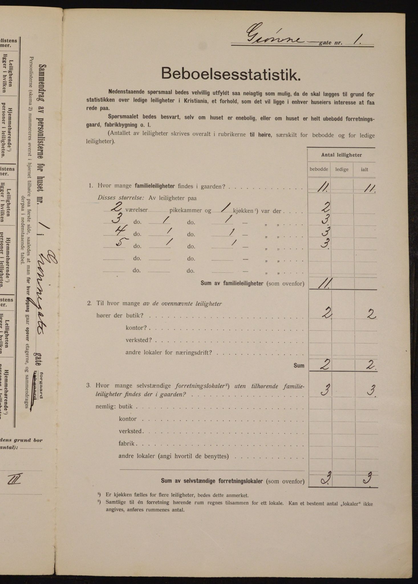 OBA, Kommunal folketelling 1.2.1912 for Kristiania, 1912, s. 32112