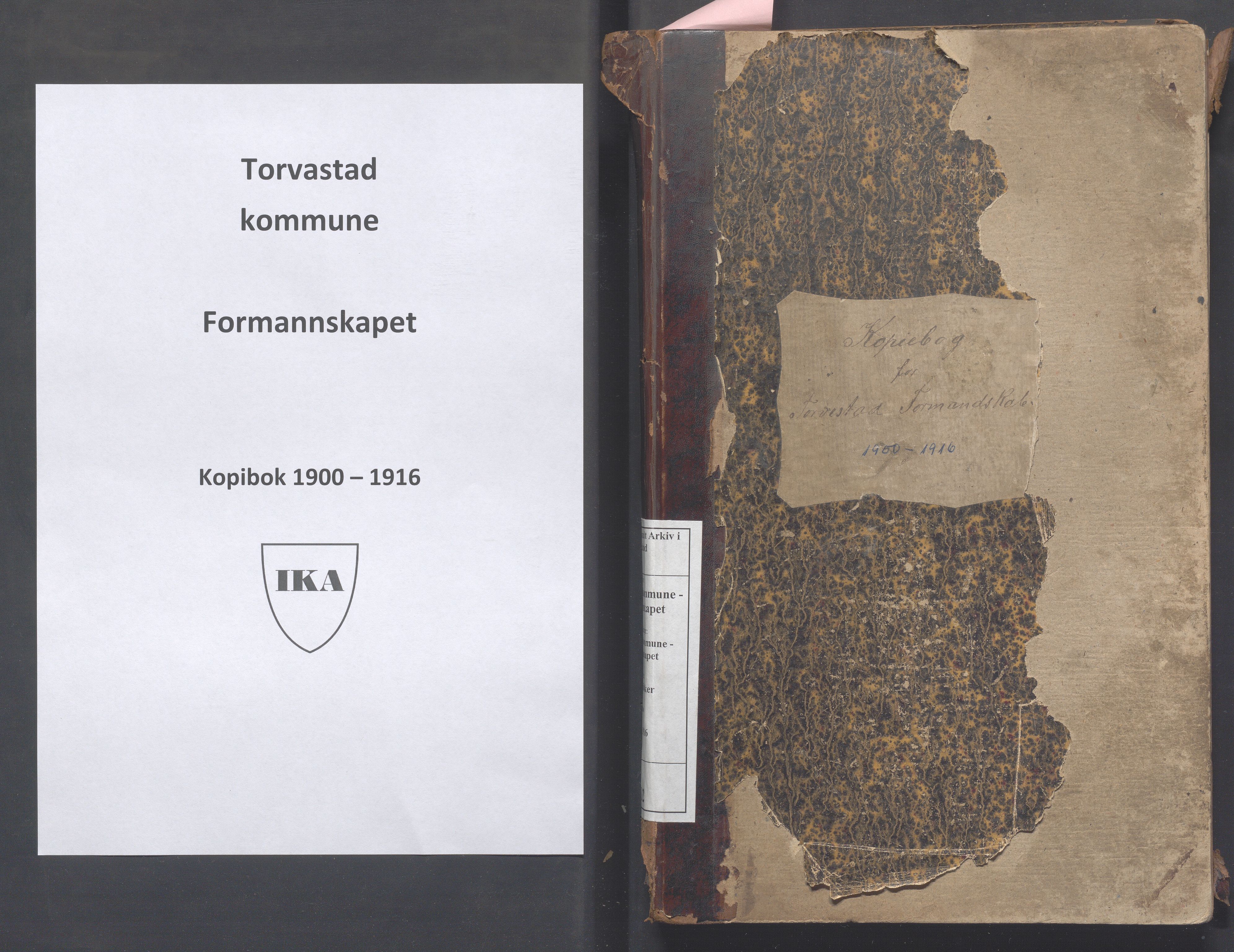 Torvastad kommune - Formannskapet, IKAR/K-101331/B/L0002: Kopibok, 1900-1916