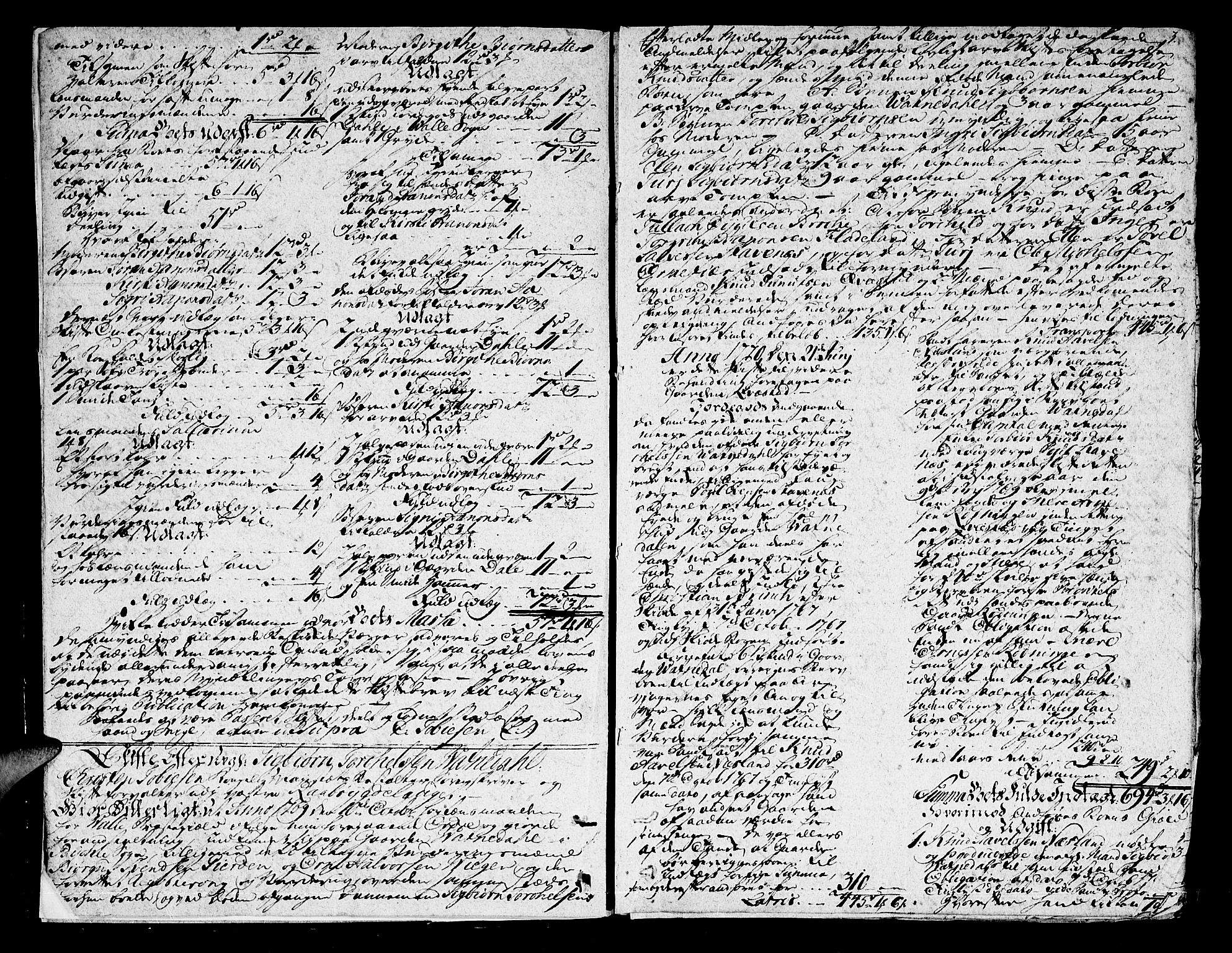 Setesdal sorenskriveri, SAK/1221-0011/H/Hc/L0009: Skifteprotokoll nr 8 med register, 1769-1781, s. 2b-3a