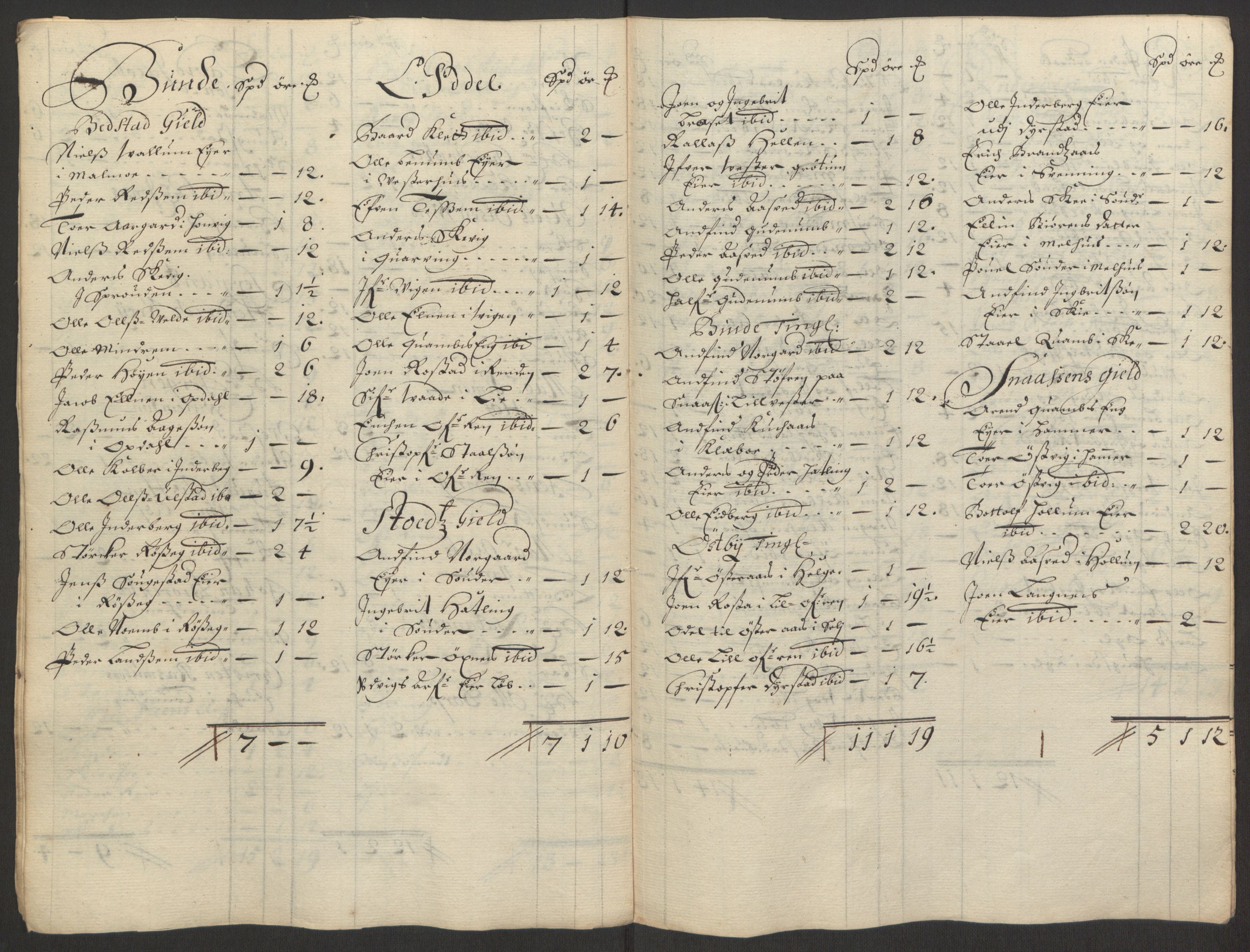 Rentekammeret inntil 1814, Reviderte regnskaper, Fogderegnskap, AV/RA-EA-4092/R63/L4308: Fogderegnskap Inderøy, 1692-1694, s. 570