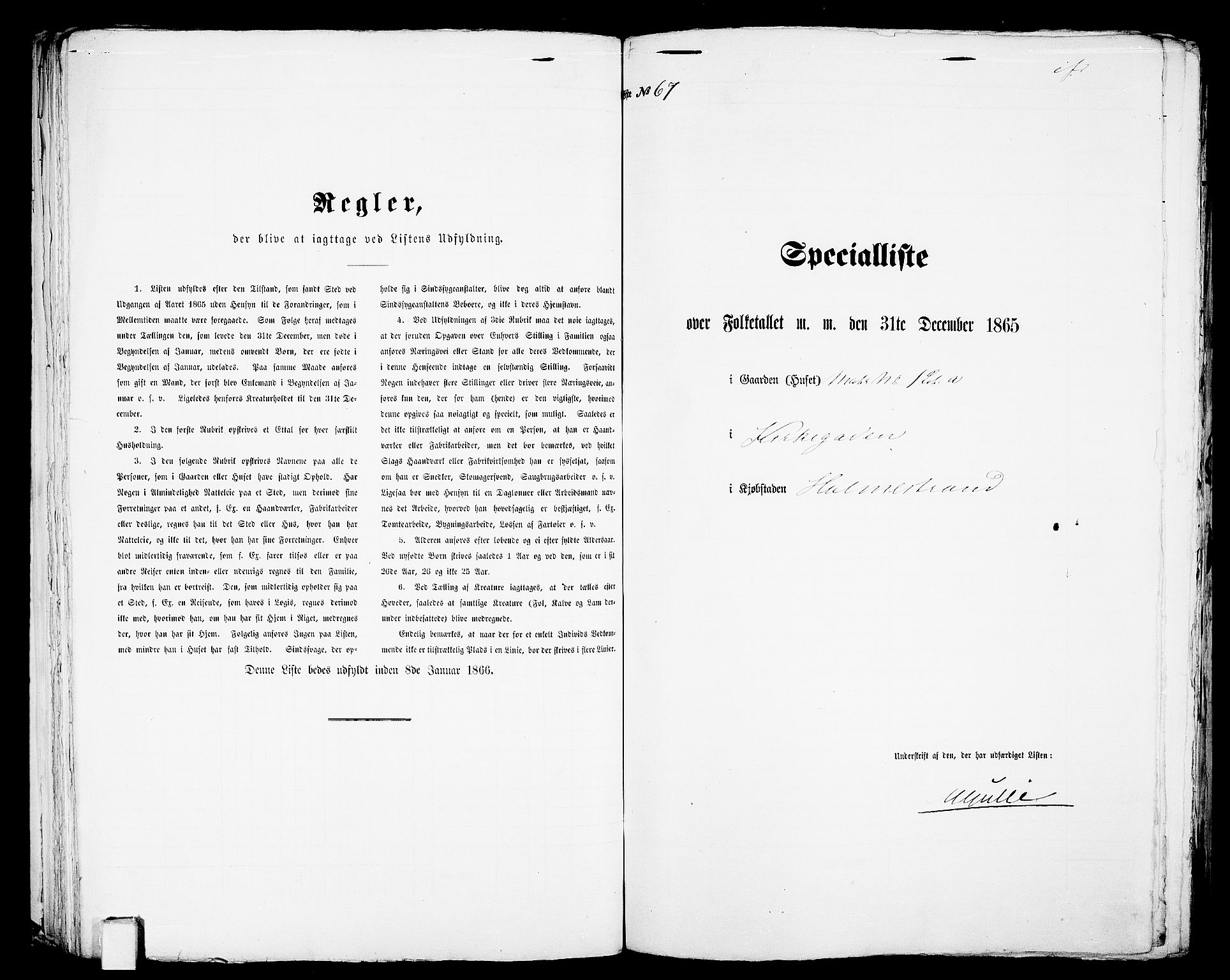 RA, Folketelling 1865 for 0702B Botne prestegjeld, Holmestrand kjøpstad, 1865, s. 141