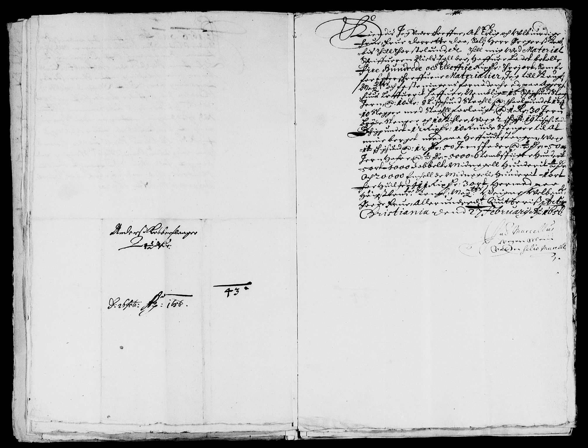 Rentekammeret inntil 1814, Reviderte regnskaper, Lensregnskaper, AV/RA-EA-5023/R/Rb/Rba/L0232: Akershus len, 1652-1656