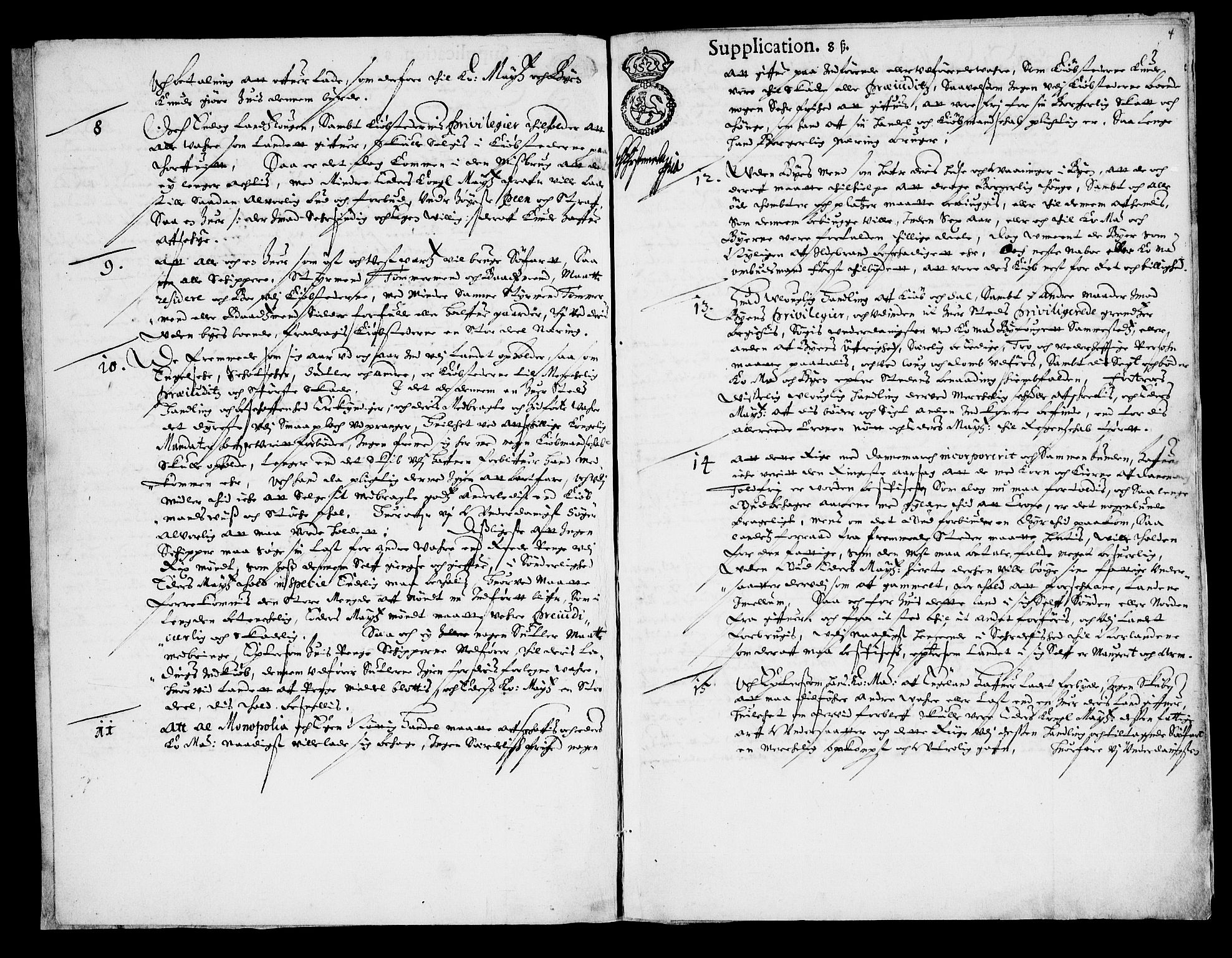 Danske Kanselli, Skapsaker, AV/RA-EA-4061/F/L0084: Skap 15, pakke 136-151, 1580-1704, s. 262